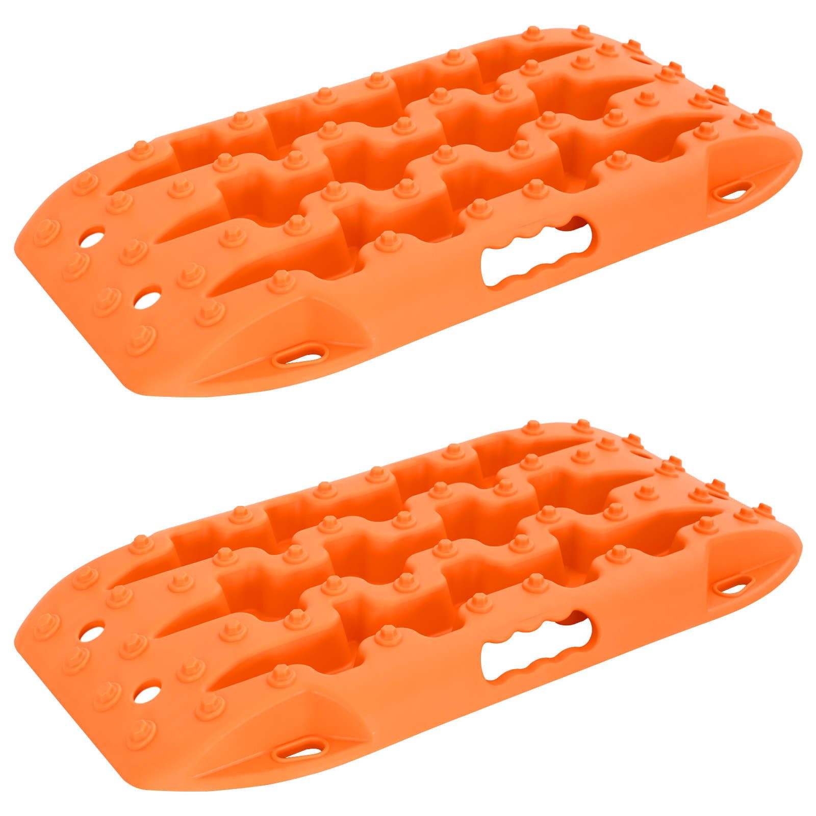 vidaXL Anfahrhilfe Traktionsplatte 2 stk. Orange 57,5x30,5x5,5 cm, (2-St)