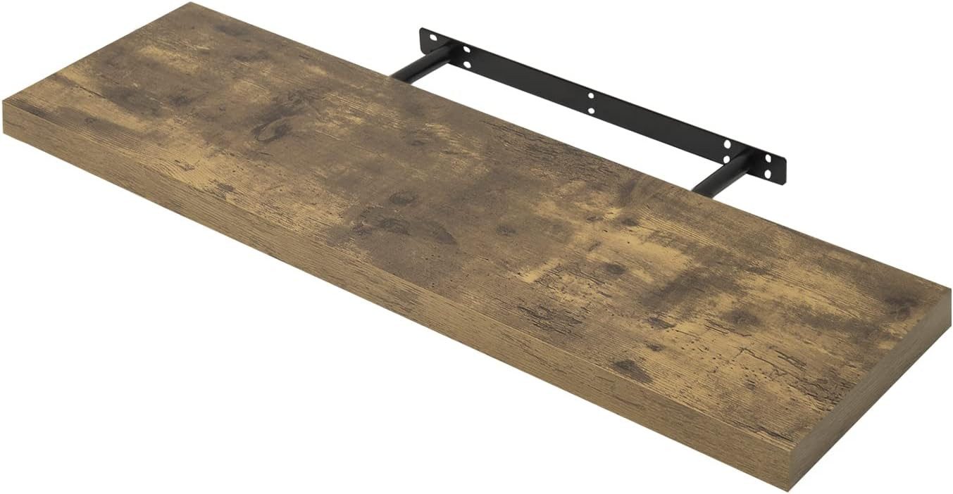 Woltu Wandboard, 1-tlg., Wandregal Holz Schweberegal Regal für Bücher