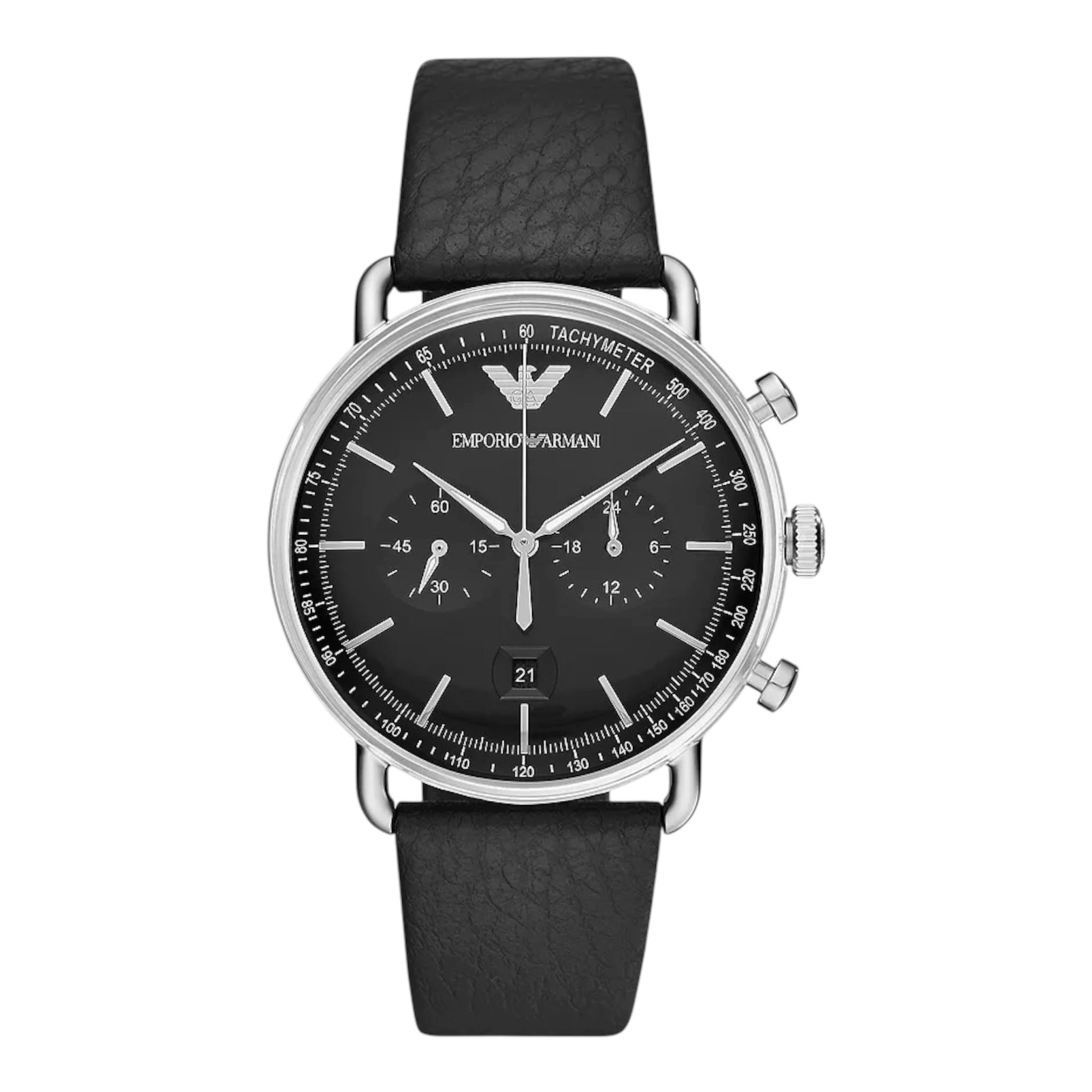 Emporio Armani Quarzuhr Emporio Armani Herrenchronograph AR11143 mit schwar günstig online kaufen