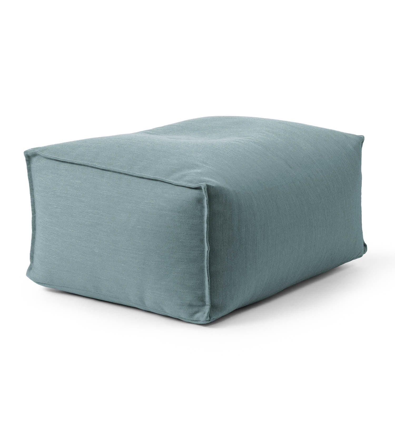 mokebo Pouf Der Ruhepouf (für drinnen & draußen), Dekokissenbezug mit Inlet aus feinem Outdoorstoff