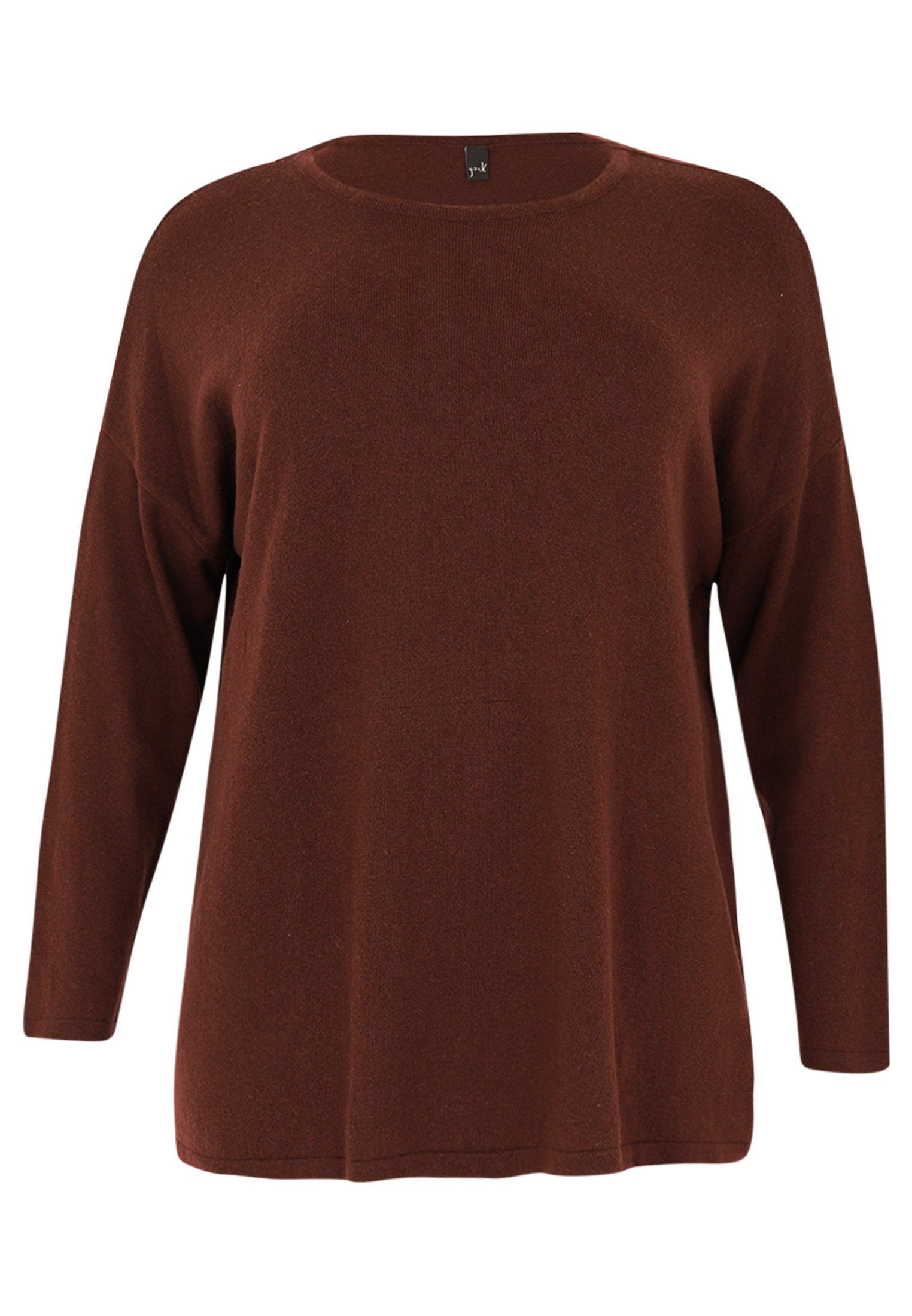 Yoek Longpullover Große Größen brown