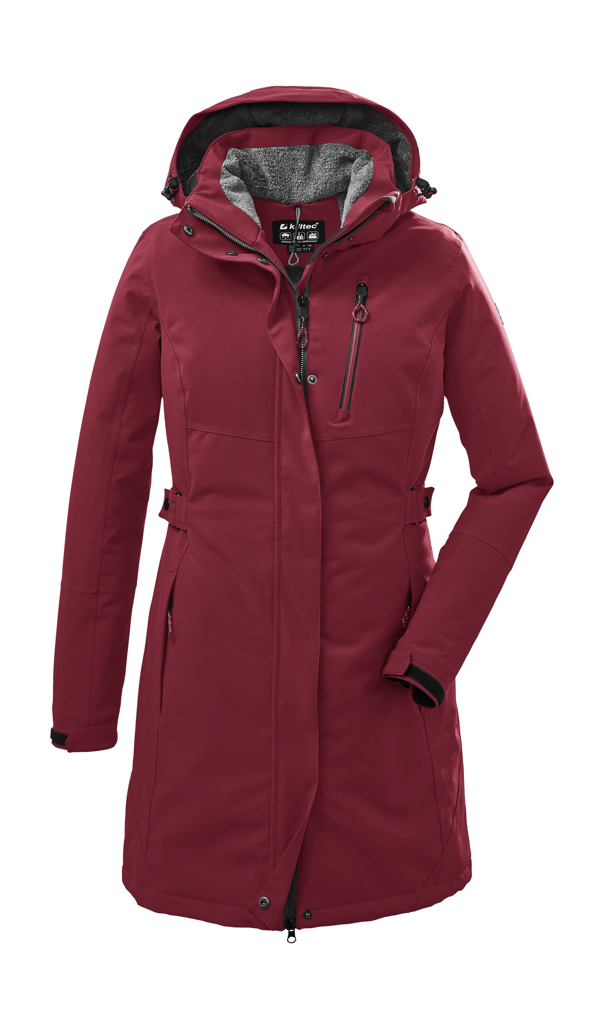Killtec Parka KOW 165 WMN PRK Wasser- und winddichter Parka mit Teddyfleece und abnehmbarer Kapuze