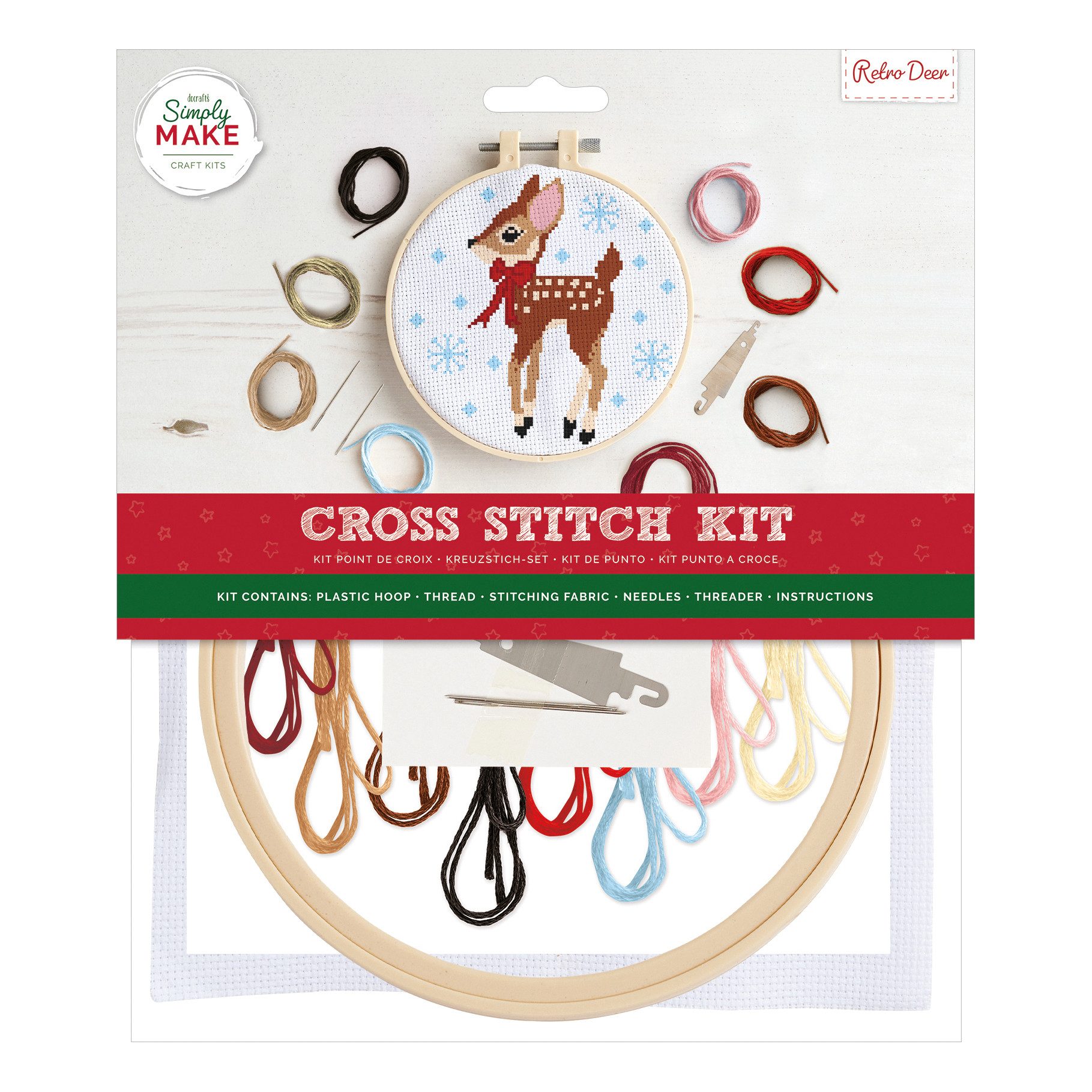 docrafts Kreativset Cross Stitch Kit, Komplettmaterial