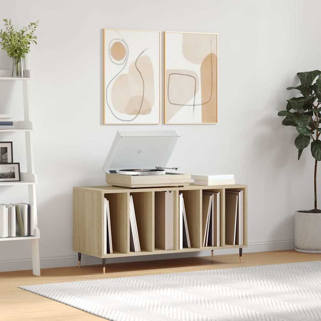 vidaXL Lowboard Plattenschrank Sonoma-Eiche 100x38x48 cm Holzwerkstoff (1 St)