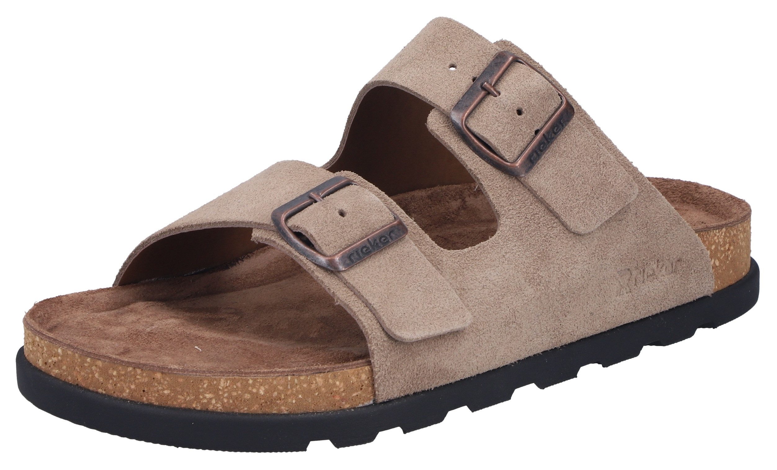 Rieker Pantolette Sommerschuh, Strandschuh, Hausschuh mit bequemem Fußbett günstig online kaufen