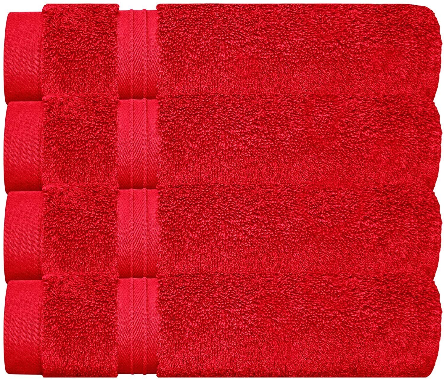 Lashuma Gästehandtücher Linz, 100% Handtücher Rote 30x50 (4-St), klein Baumwolle cm