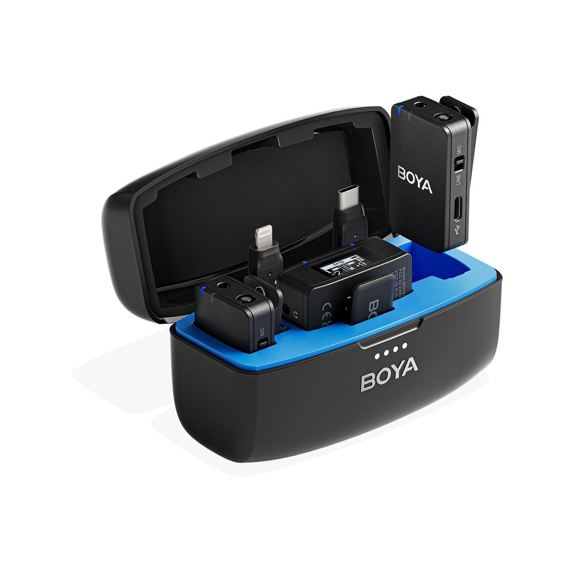 BOYA Mikrofon-Halterung Boya BOYAMIC 2-02 Funkmikrofon USB-C 2,4GHz
