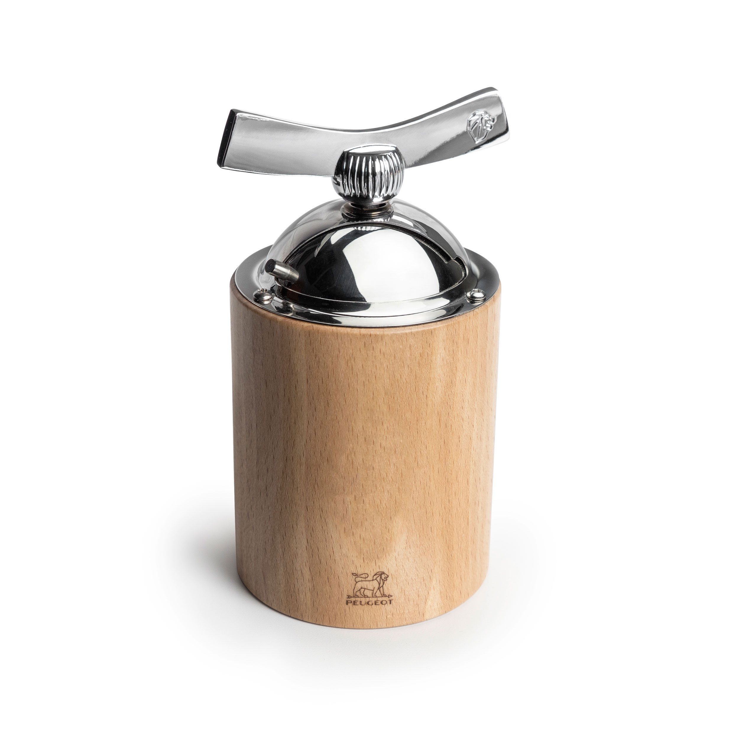 Gewürzmühle ISEN 13cm Leinsamenmühle Buchenholz Natur Edelstah Manuell