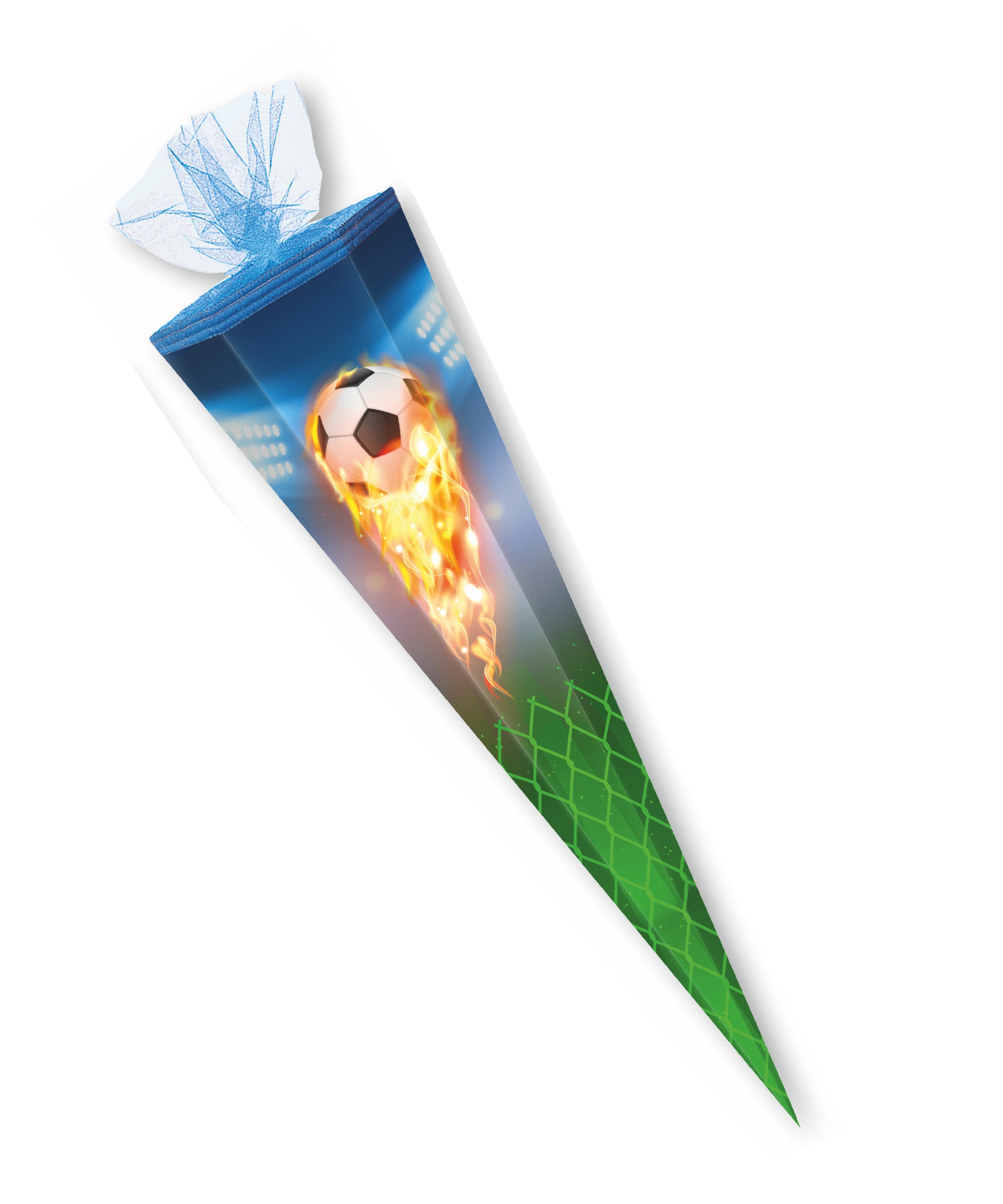 Verpackungsmittel GmbH Markneukirchen Schultüte Schultüte / Zuckertüte / 85cm / eckig / "Fußball"