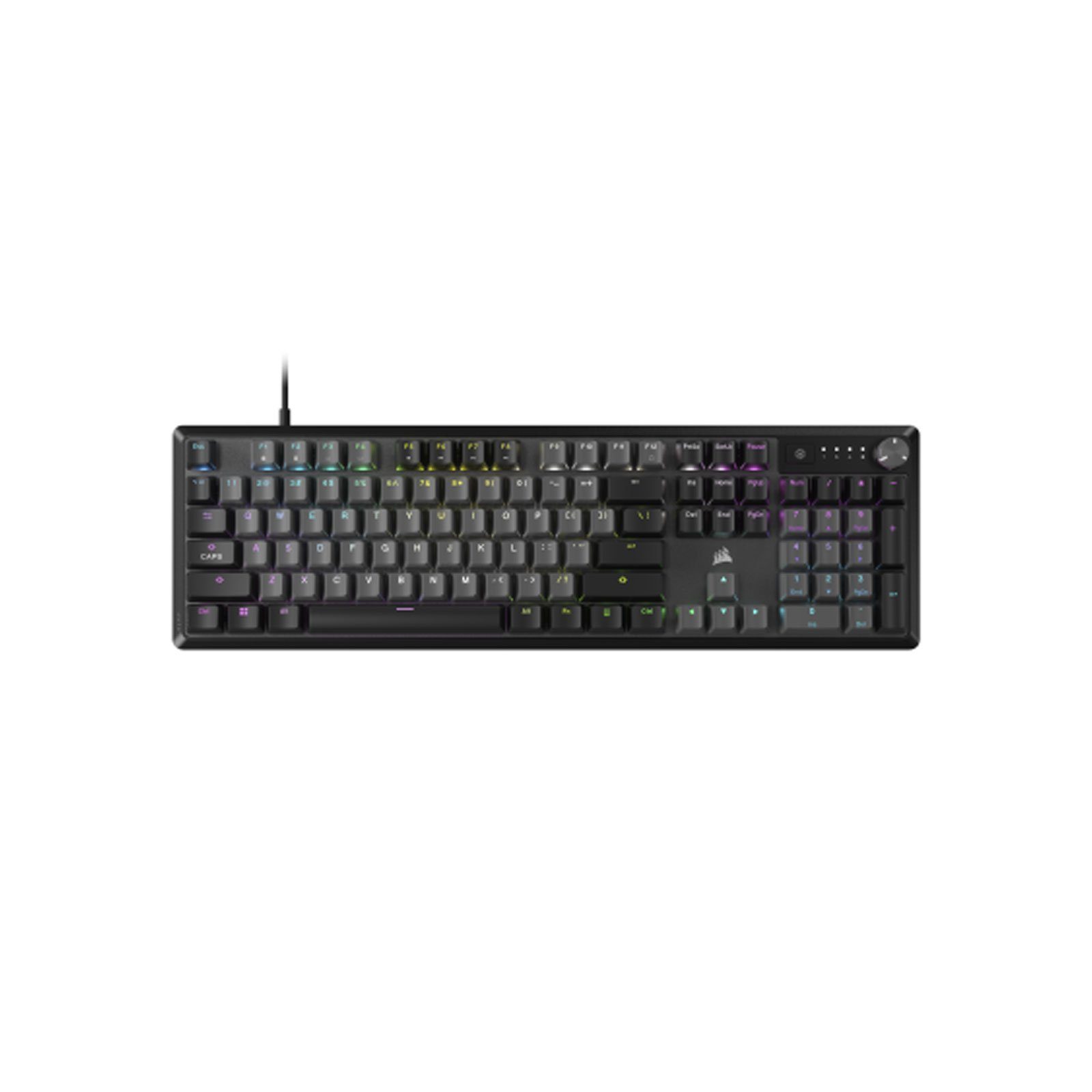 Corsair K70 PC-Tastatur (Tatenschalter, Aluminium-Oberseite, Multifunktionsdrehknopf)