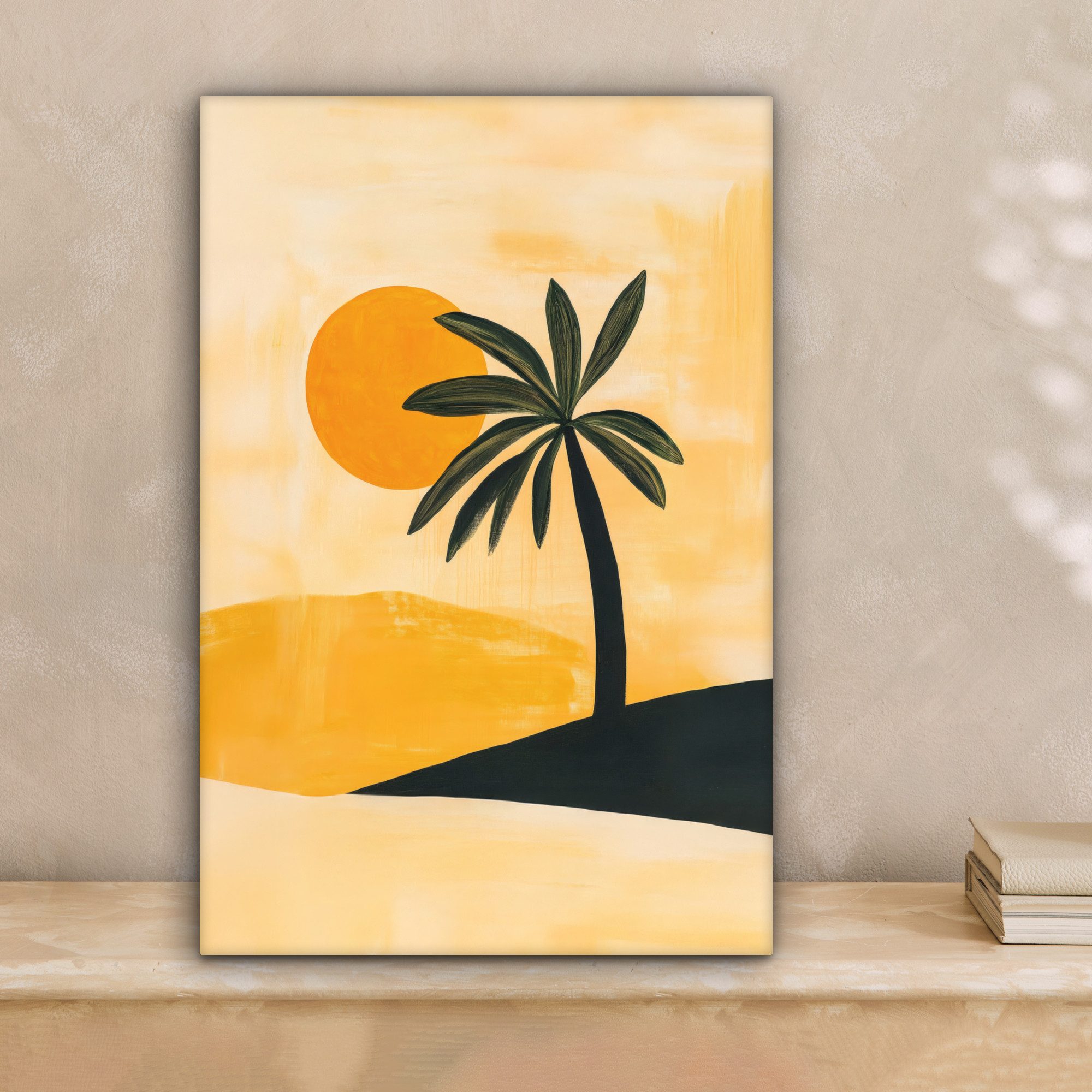 OneMillionCanvasses® Leinwandbild Illustration - Palme - günstig online kaufen