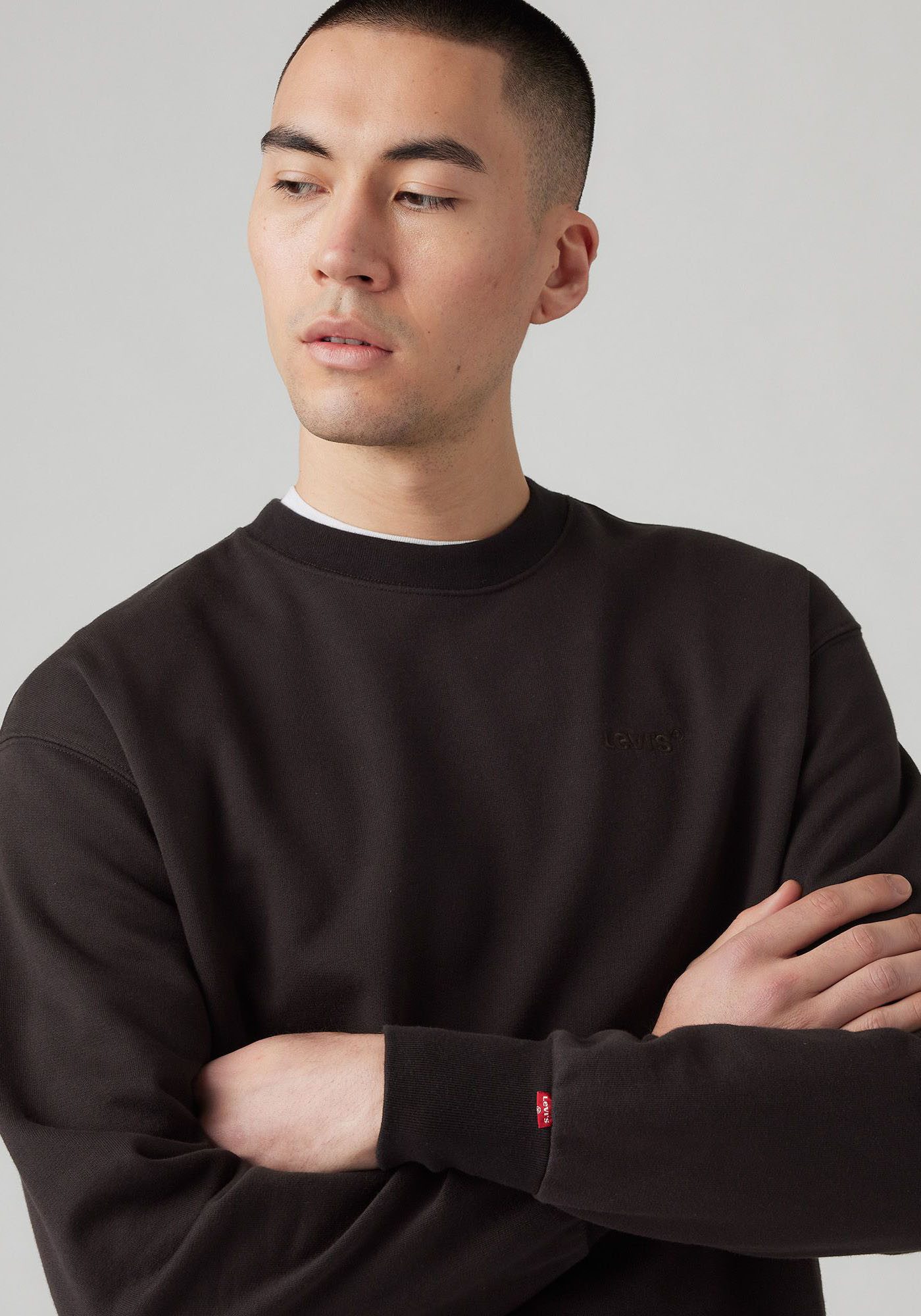 Levi's® Sweatshirt AUTHENTIC CREW mit Logostickerei