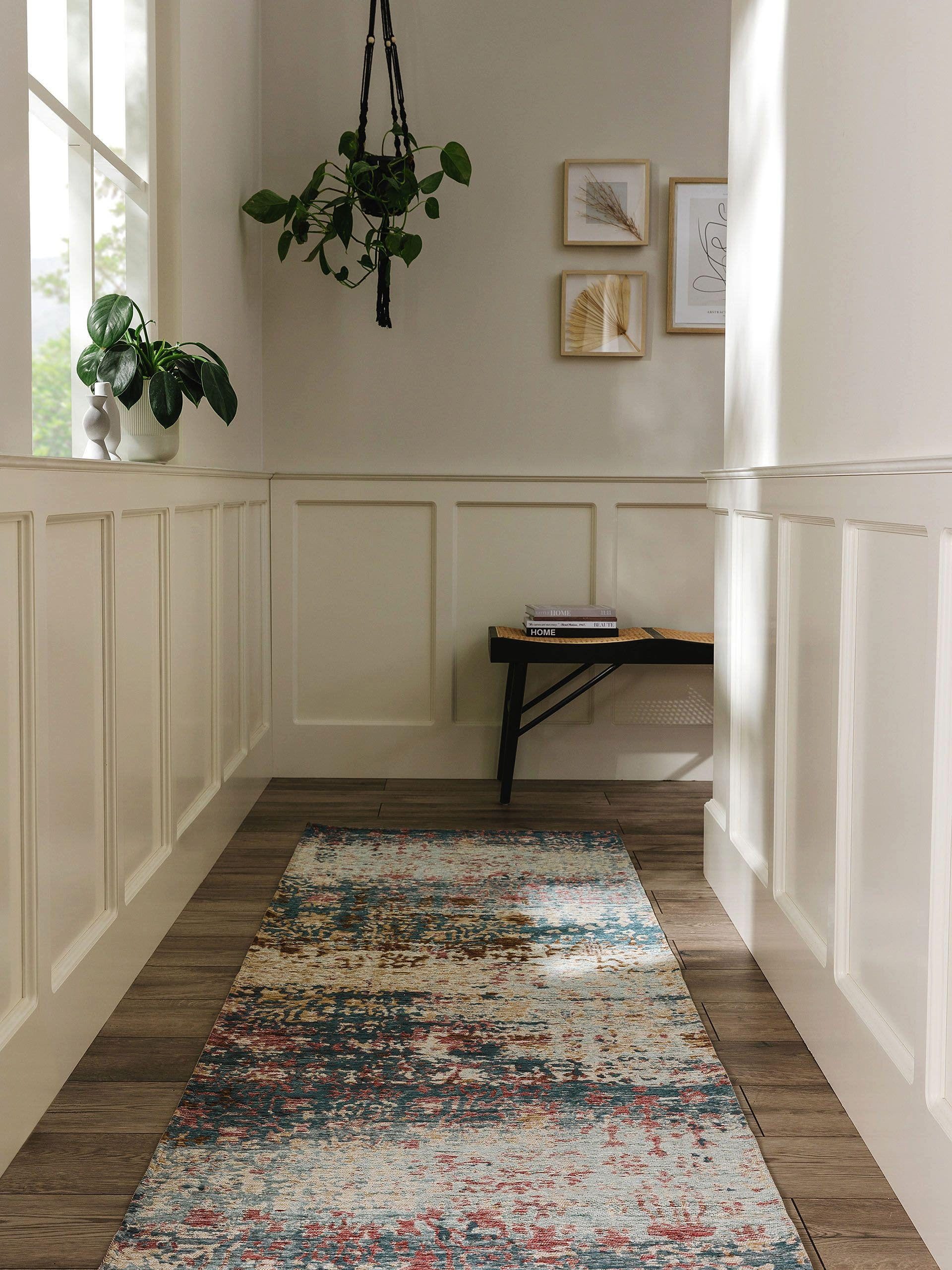 benuta Läufer Frencie, rechteckig, Höhe: 5 mm, Teppich Wohnzimmer, Schlafzimmer, Esszimmer, Flur, Kunstfaser, Cozy