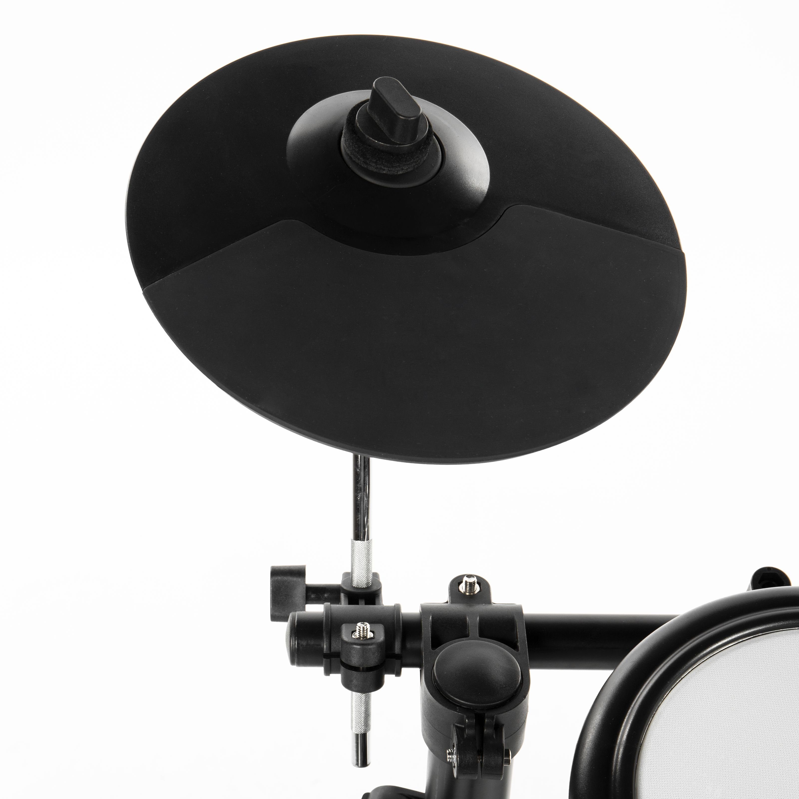 FAME E-Drum,DD-Lite V2 E-Drum Set Elektronisches Schlagzeug-Set mit 144 Sounds 12 Drumsets Aux-Eingang MIDI Drumsticks Drum Key Mesh Heads E-Schlagzeug Schwarz, E-Drums, E-Drum Sets, DD-Lite V2, E-Drum Set, Elektronisches Schlagzeug