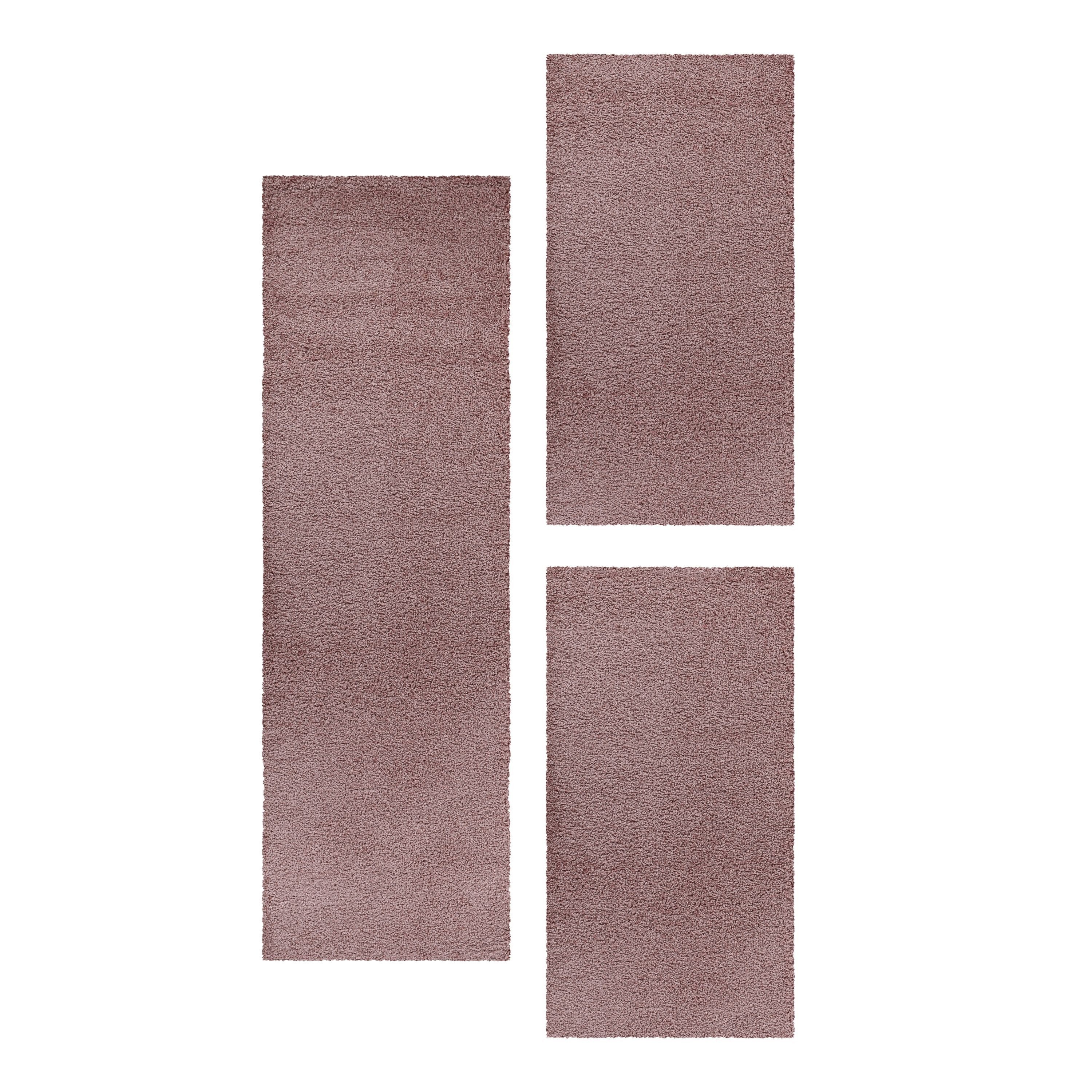 Carpettex Hochflor-Bettumrandung Geometrisch Design, Höhe 30 mm, (Bett-Set, günstig online kaufen