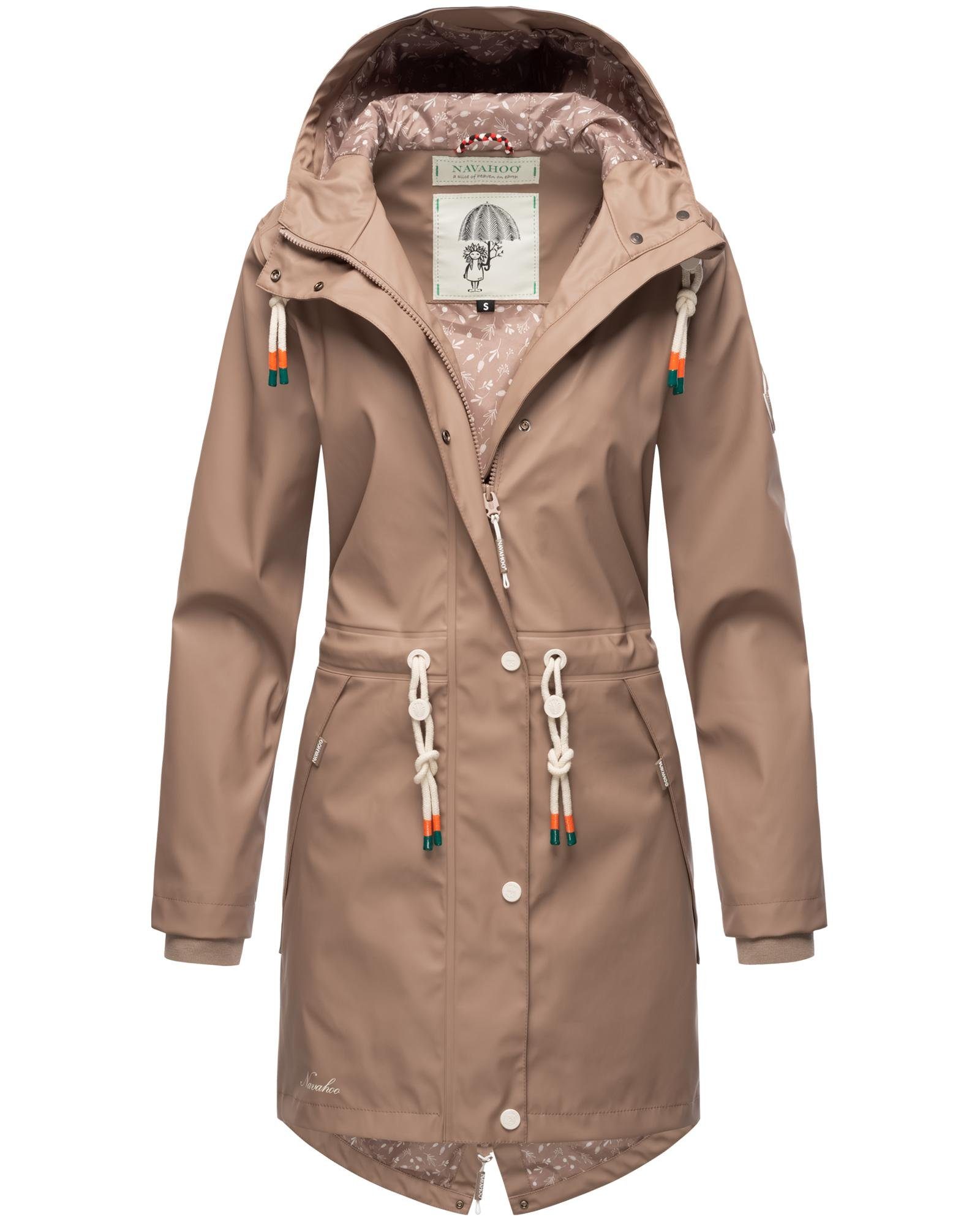 Navahoo Damen Tropical taupe modischer Stormoo Regenmantel Regenjacke Outdoor