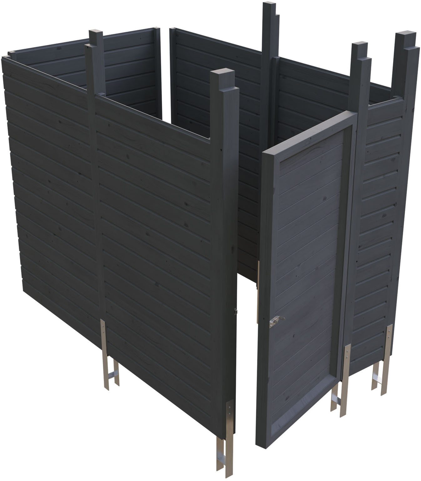 Skanholz Carport-Geräteraum Abstellraum C7, BxT: 275x164 cm, aus Profilschalung