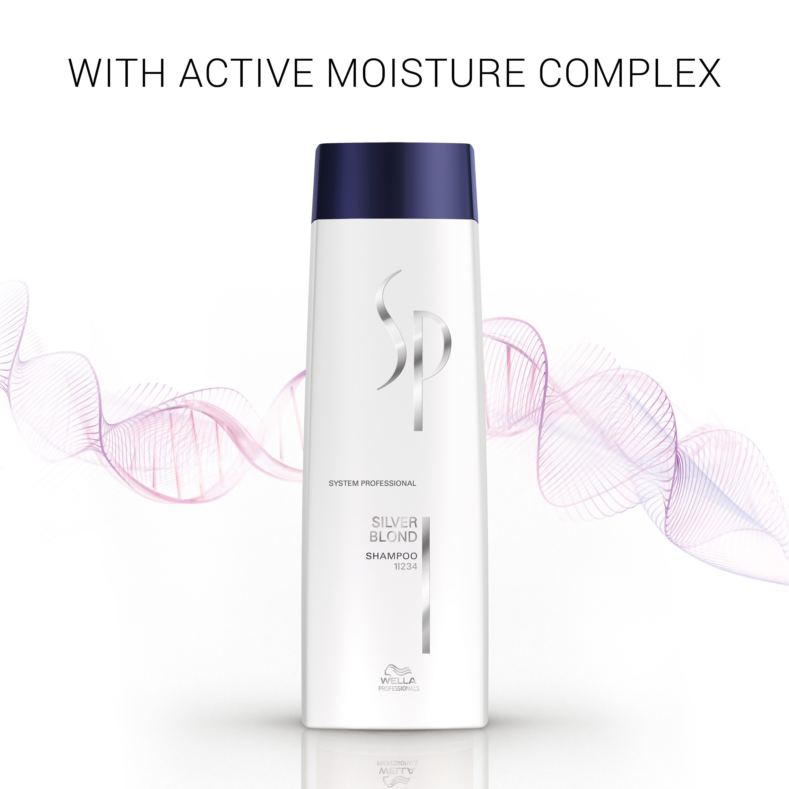 Wella SP Haarshampoo Silver Blond Shampoo, für blondes, aufgehelltes gesträhntes und graues Haar
