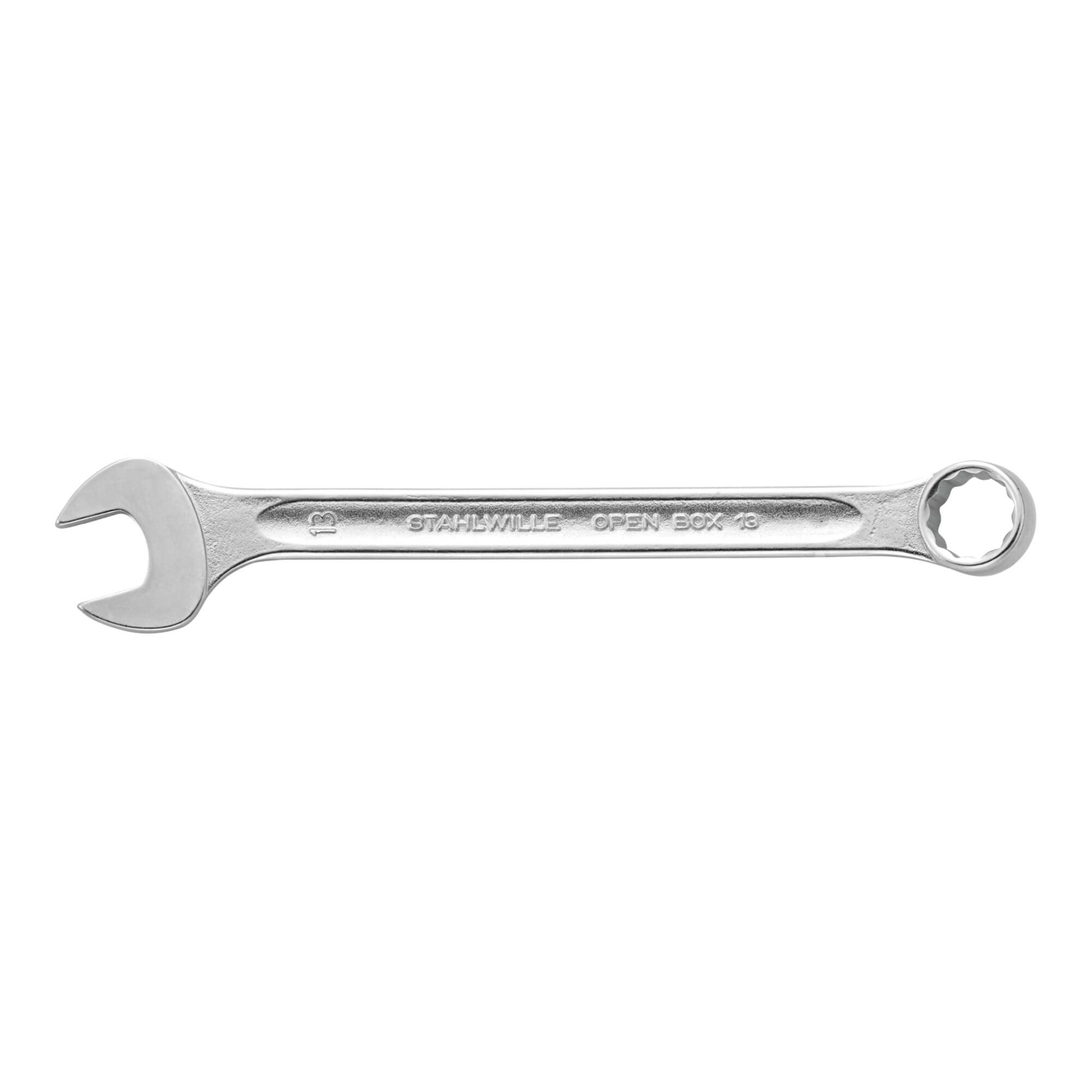 Stahlwille Ratschenringschlüssel Stahlwille Ring-Maulschlüssel OPEN-BOX SW.13mm L.160mm