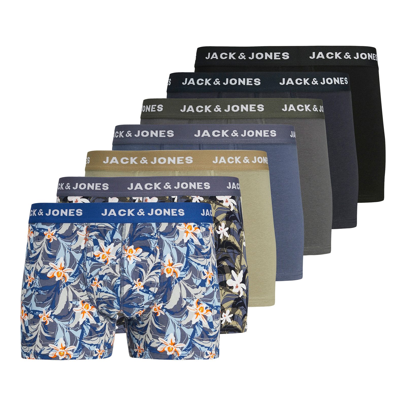 Retro Pants Jack&Jones XXL Pants 7er-Pack floral/uni JACMASON