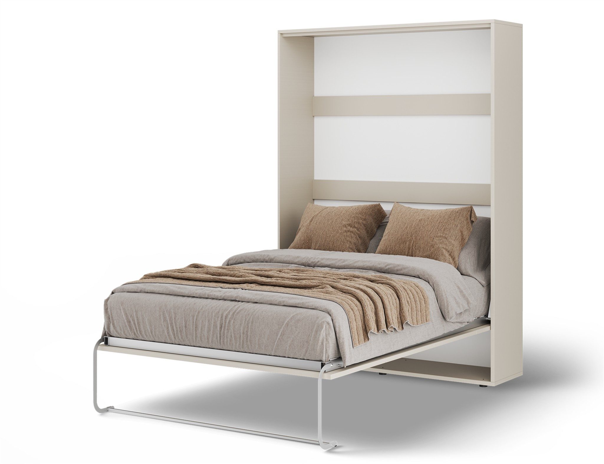 Fun Möbel Schrankbett Wandklappbett Gästebett GRITT Schrankgriff: Metall