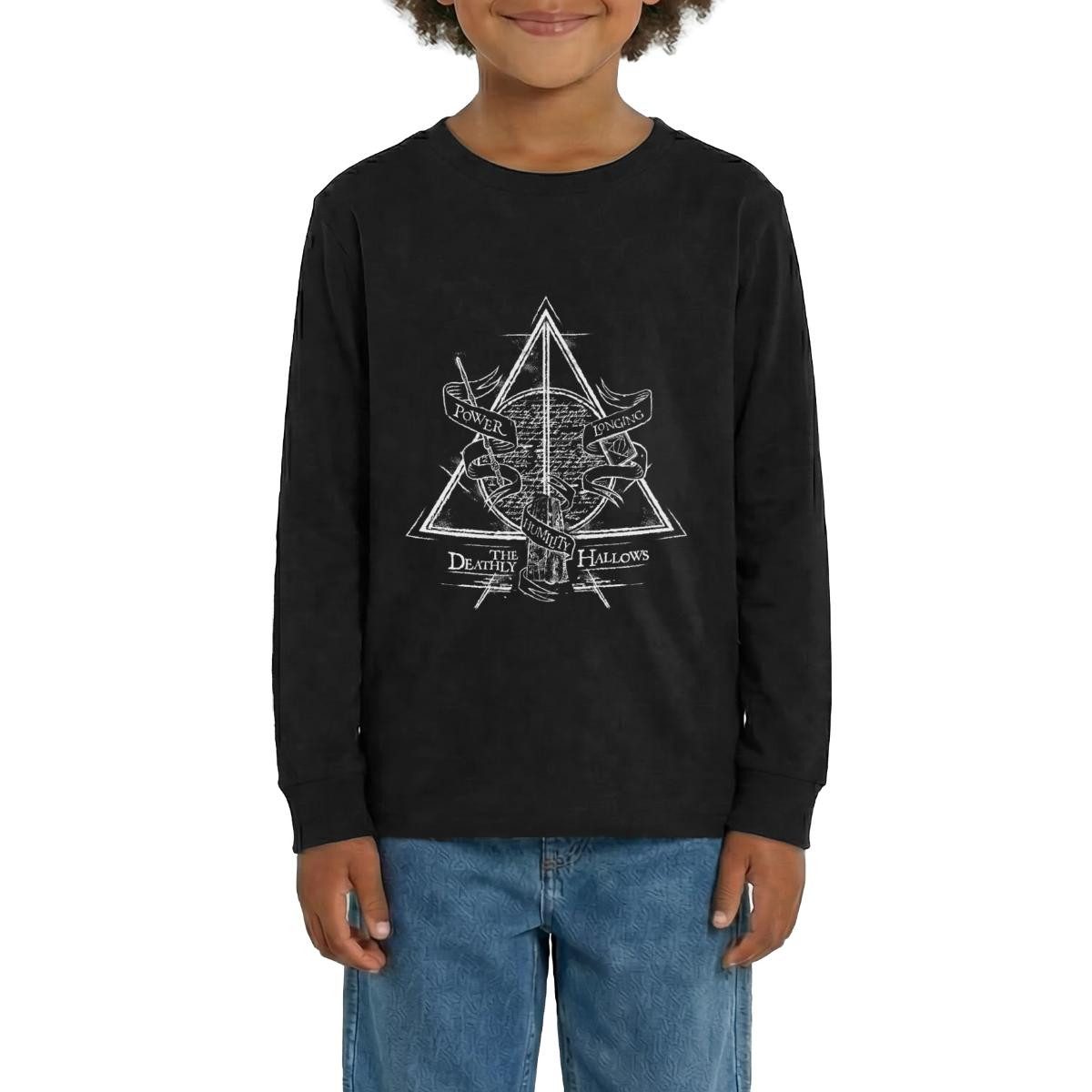 T-Shirt Harry Potter The Deathly Hallows Teenager Premium Langarmshirt