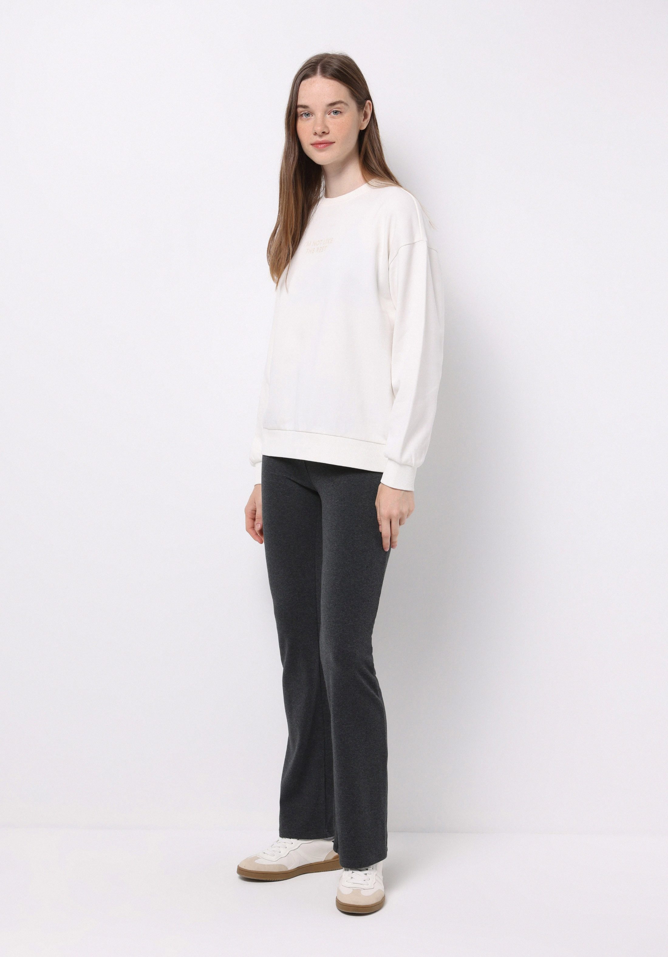 Colins Джинсыleggings Colins Slim Fit Damen-Strickleggings in Anthrazit