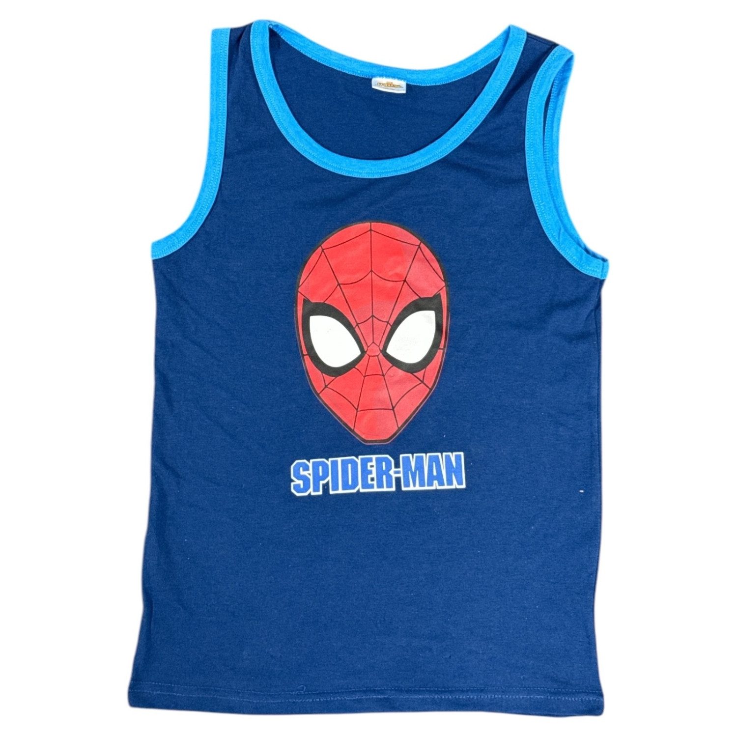 Spiderman Unterhemd 2er Pack Kinder Tank Top Unterhemd Jungen Unterwäsche Gr. 122/128