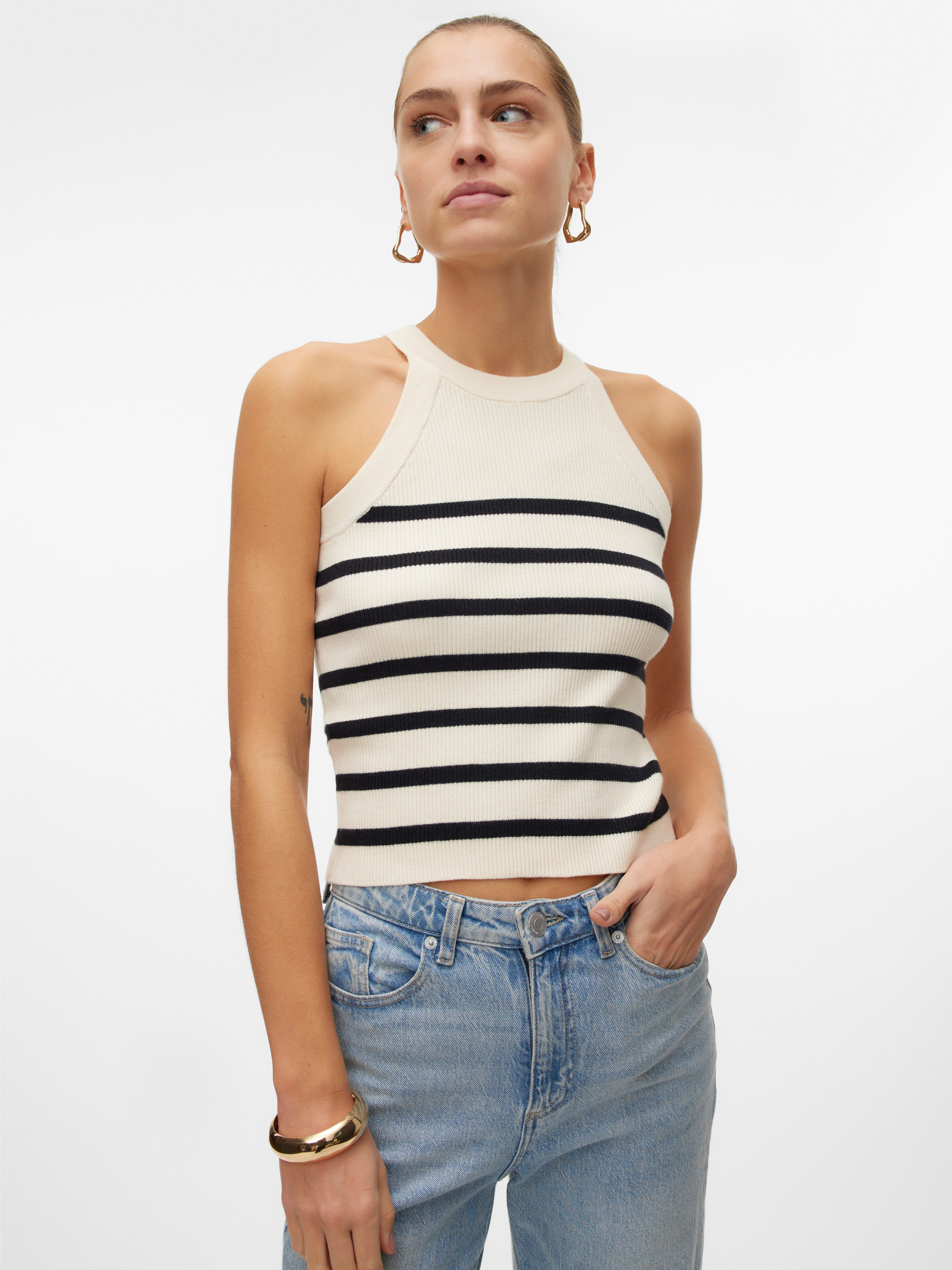 Vero Moda Stricktop VMSABA RIB SL günstig online kaufen