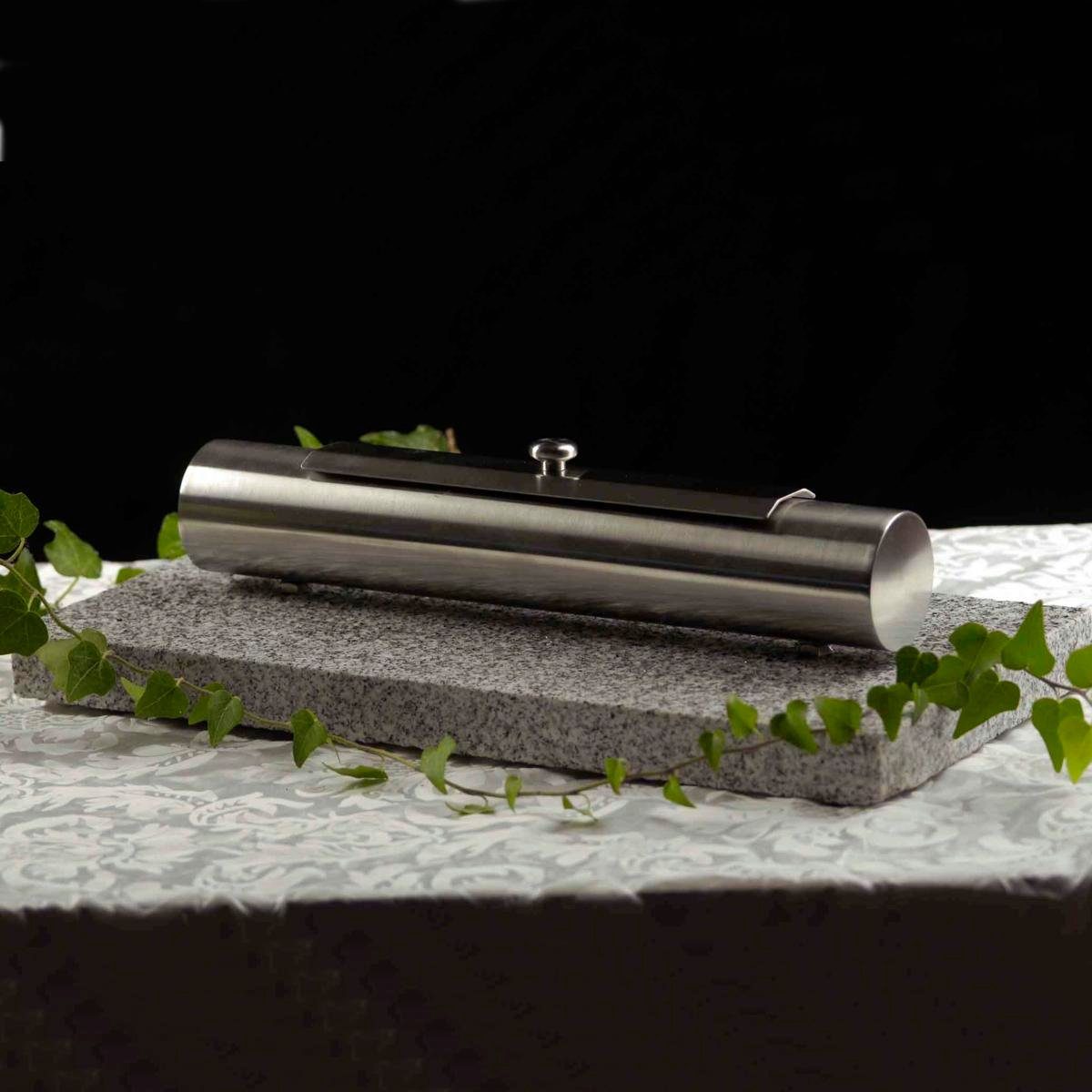 Tischfeuer Tischfeuer (Stück) Edelstahl Granit-Sockel mit 440s 440s grauem MODENA