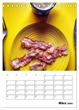 CALVENDO Wandkalender Bacon Kalender - Wir lieben Bacon (Tischkalender 2024 DIN A5 hoch)