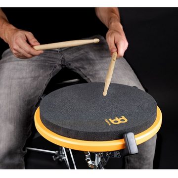 Meinl Percussion Schlagzeug MMP12OR Practice Pad 12 Zoll mit Drumsticks