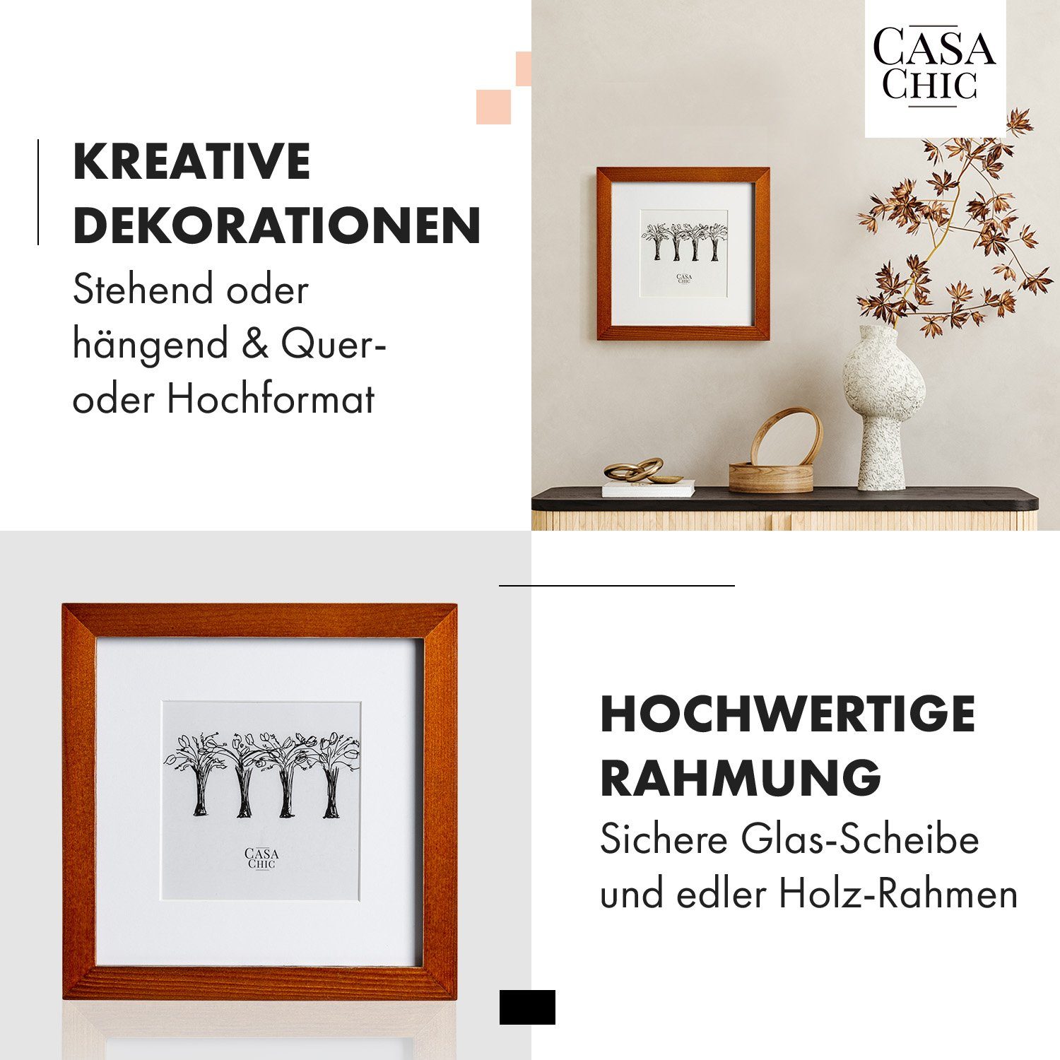 Casa Chic Bilderrahmen Bristol, (Set)