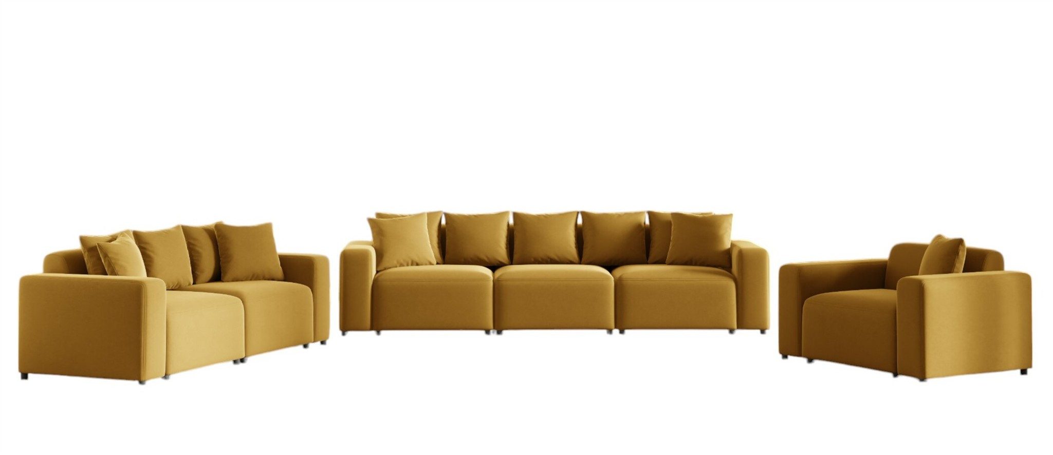 Fun Möbel Polstergarnitur Designersofa MEGAN 3-2-1 günstig online kaufen