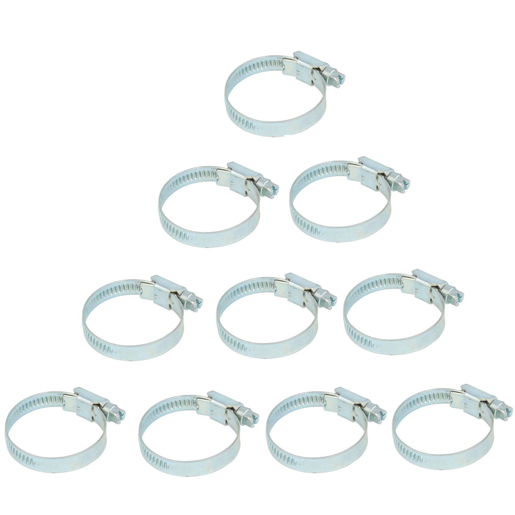 tecuro Schlauchschelle Schlauchschelle W4 8-12 mm, Bandbreite 9 mm, Edelstahl (10 Stück)