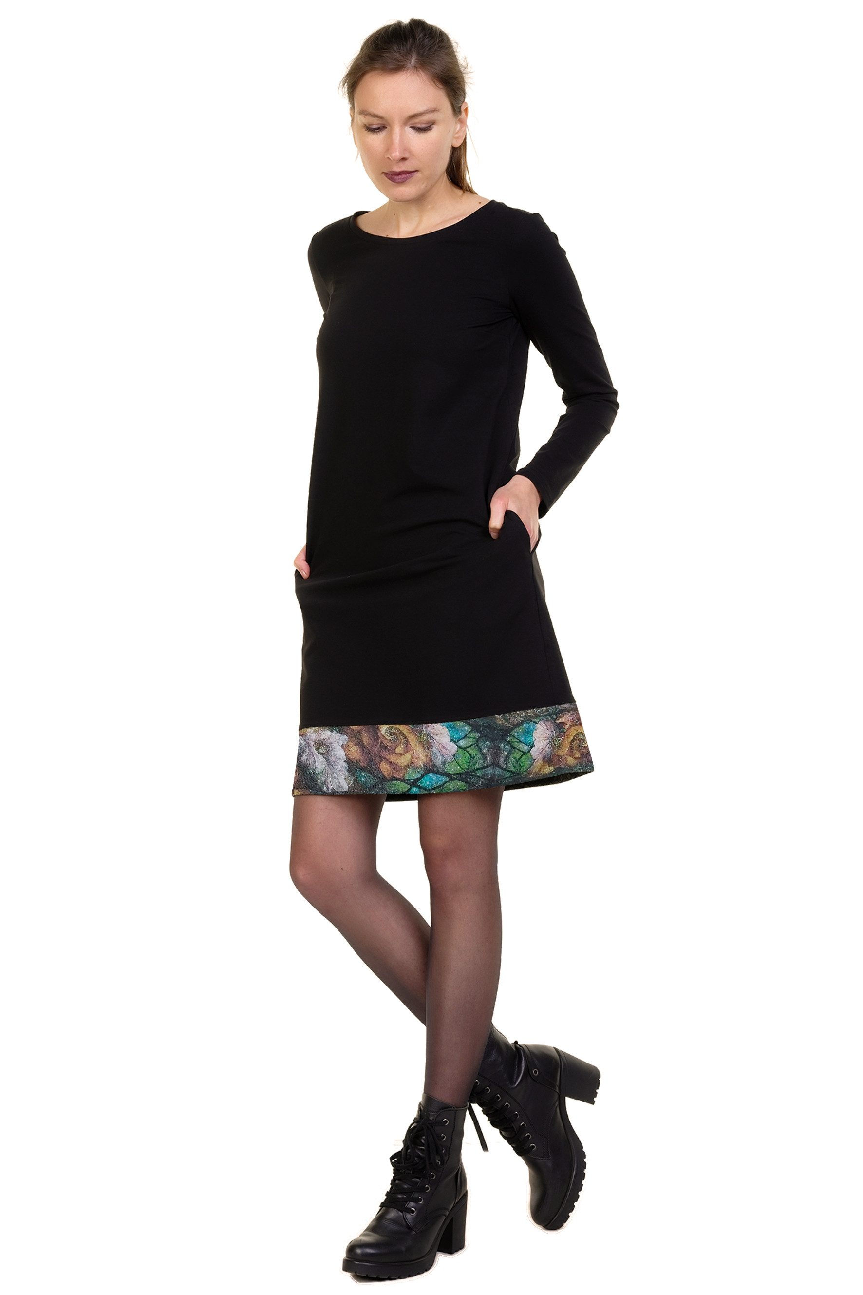 3Elfen A-Linien-Kleid A Linien Kleid langarm Miss Sixtie by 3Elfen günstig online kaufen