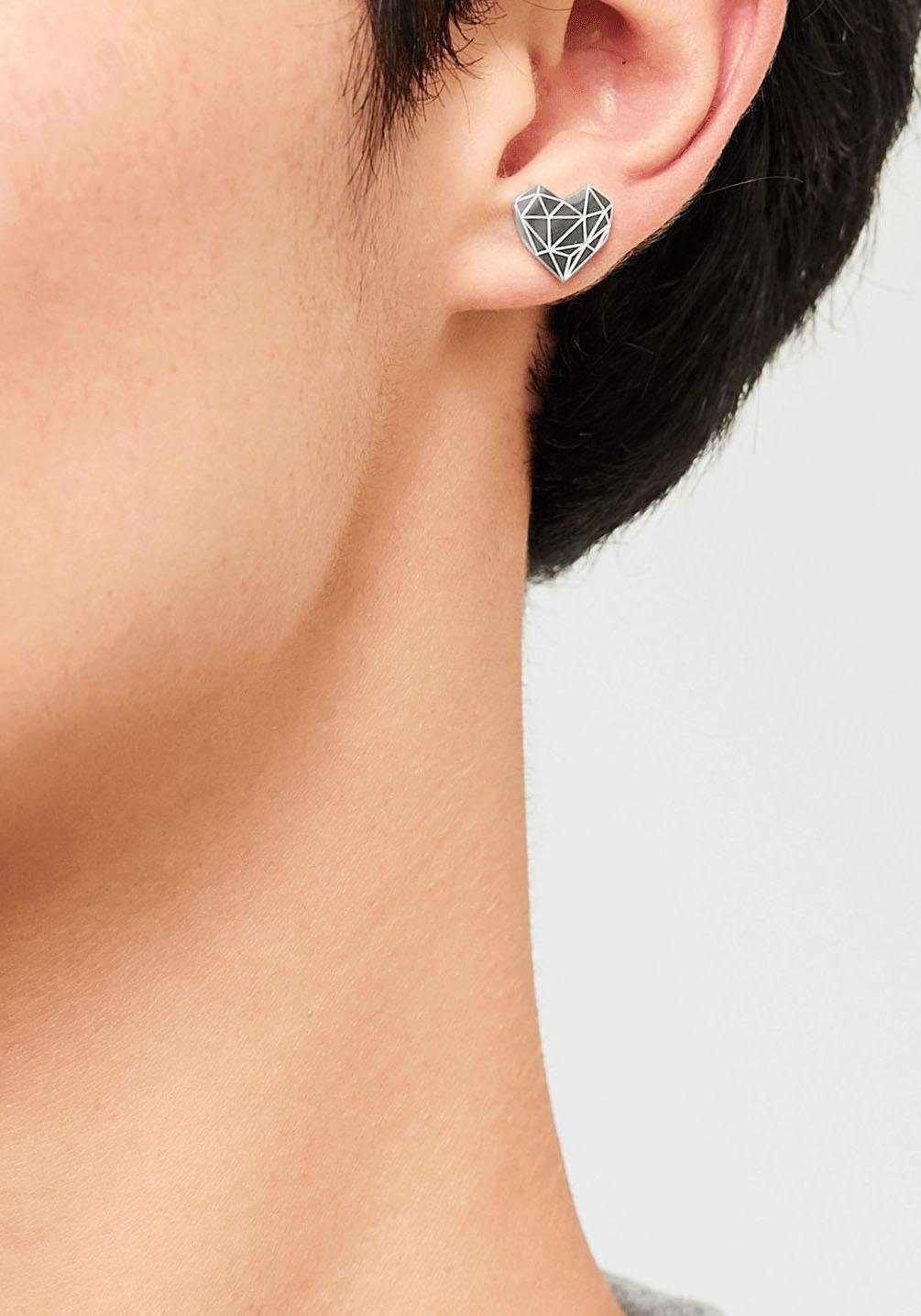 Liebeskind Berlin Paar Ohrstecker Schmuck Geschenk Edelstahl Ohrringe Herz – Bild 5 von 5