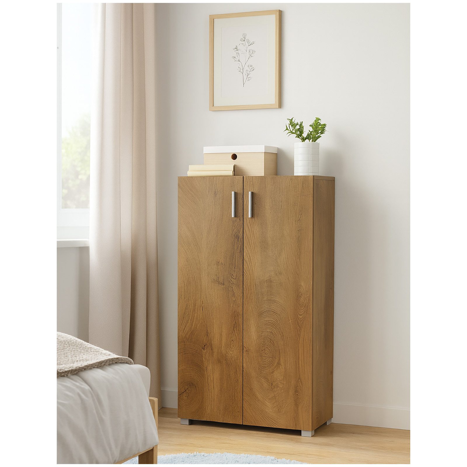 HTI-Living Sideboard Sideboard 3 Fächer Thekla Eiche (Stück, 1 St., 1 Sideb günstig online kaufen
