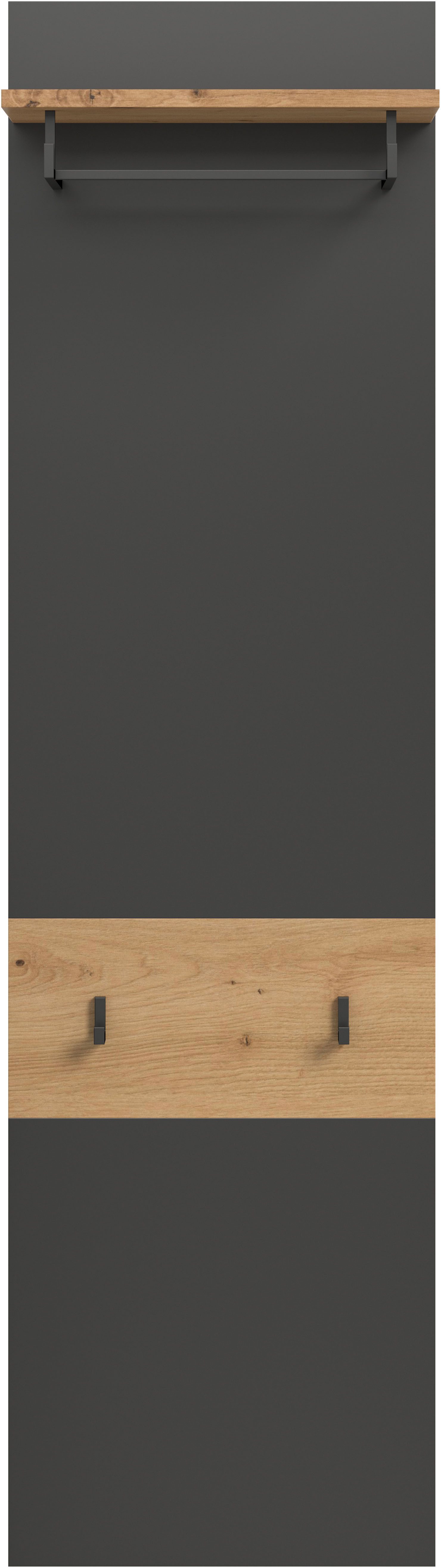 INOSIGN Шкафыpaneel REHAT, TOPSELLER!, Höhe 165 cm, Hutablage, 2 Haken, Шкафыstange (1 St., in verschiedenen Farben erhältlich), Paneel, Wandboard, Garderobe, Шкафыleiste, Шкафыboard