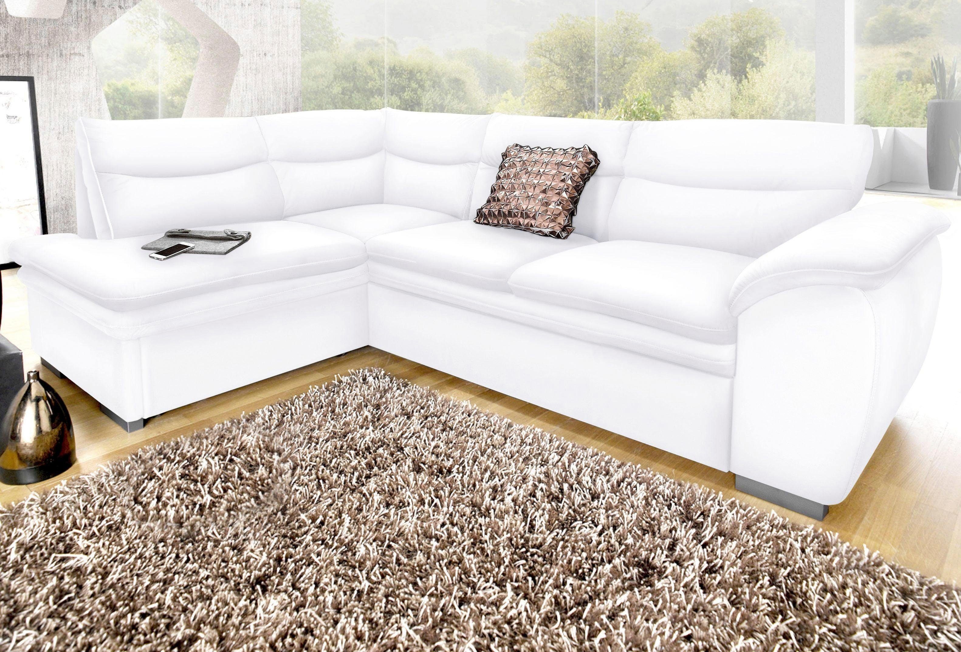COTTA Ecksofa "Leandra L-Form", wahlweise mit Bettfunktion & Bettkasten günstig online kaufen