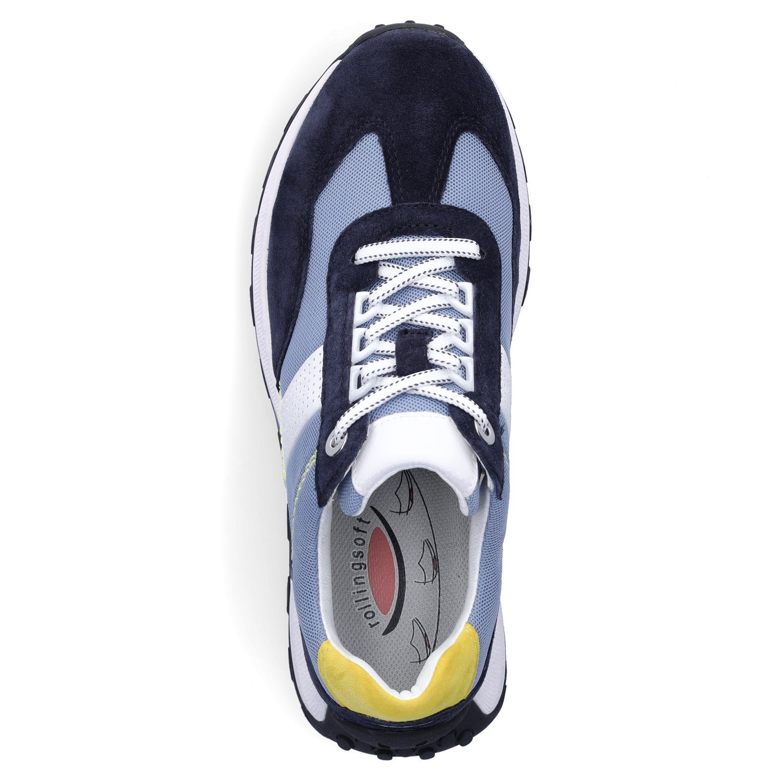 Gabor Rollingsoft Gabor Gabor Sneaker Mehrfarbig 36) (marine/azur/white/yellow Damen / Sneaker blau
