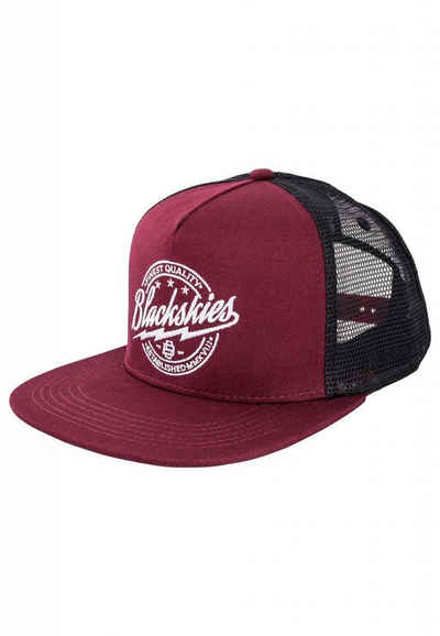 Blackskies Snapback Cap Iconic Trucker Cap - Weinrot-Mesh