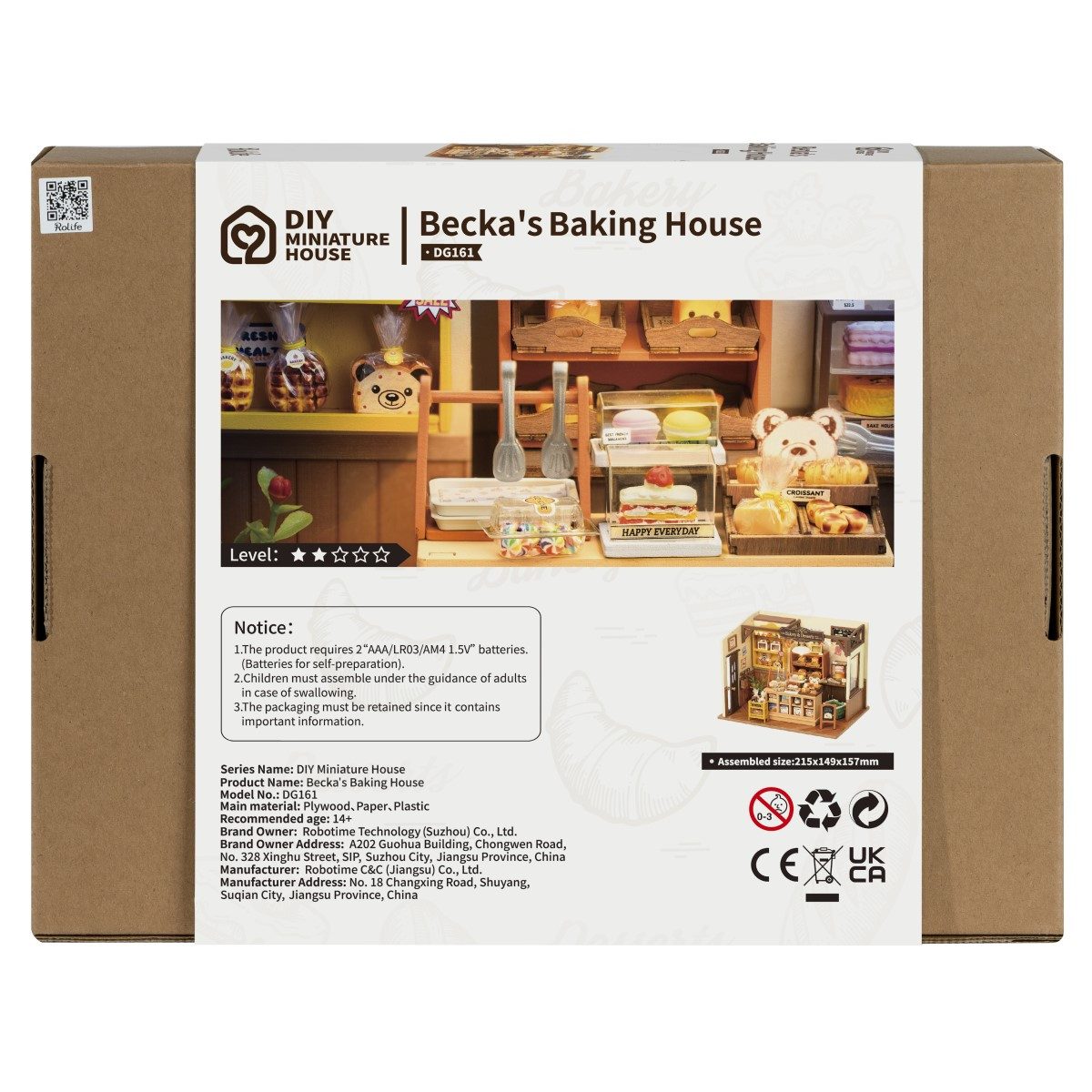 ROLIFE 3D-Puzzle DIY "Becka‘s Baking House", 141 Puzzleteile