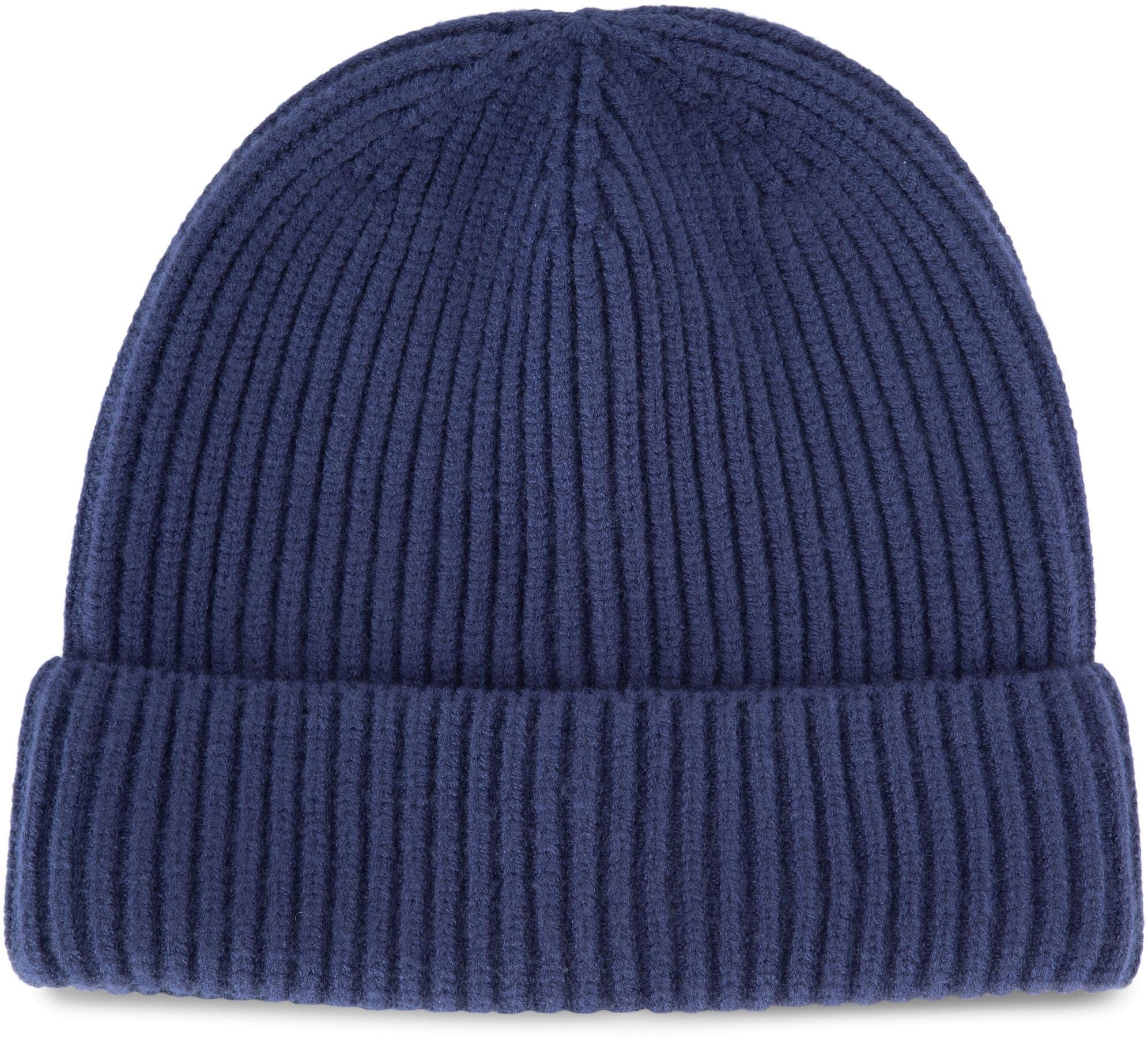 K-UP Bommelmütze Strickmütze mit Umschlag - K-up Gold Label