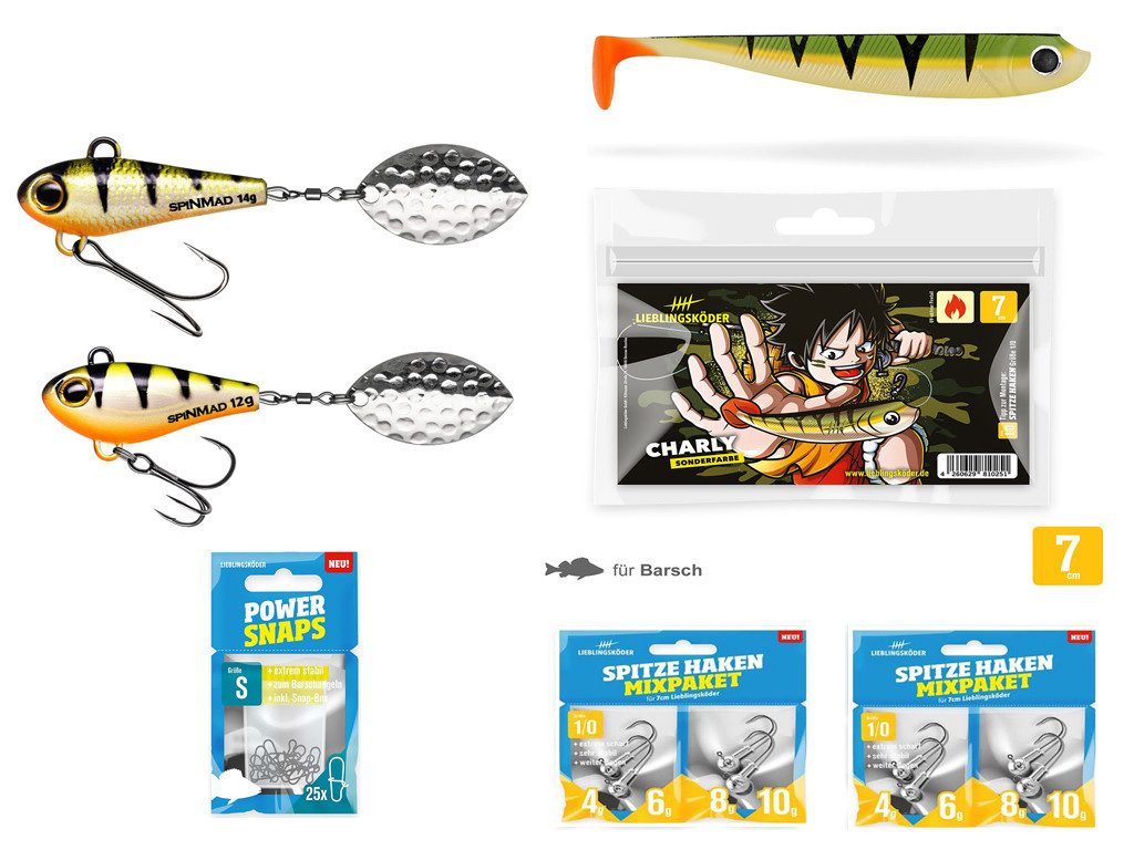 Lieblingskder Kunstkder Barsch-Set Charly - Typ L - Lieblingskder &  SpinMad, (L, 1-St. Barsch Set Charly Typ L), Effektiver Lauf, Exzellente  Verarbeitung