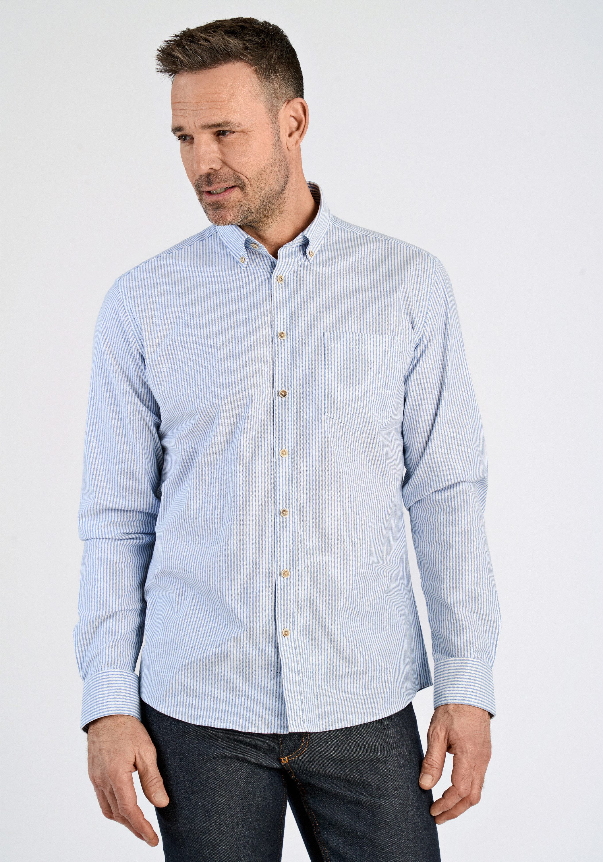 JACK’S Businesshemd Oxford-Hemd (Langarm) Regular Fit
