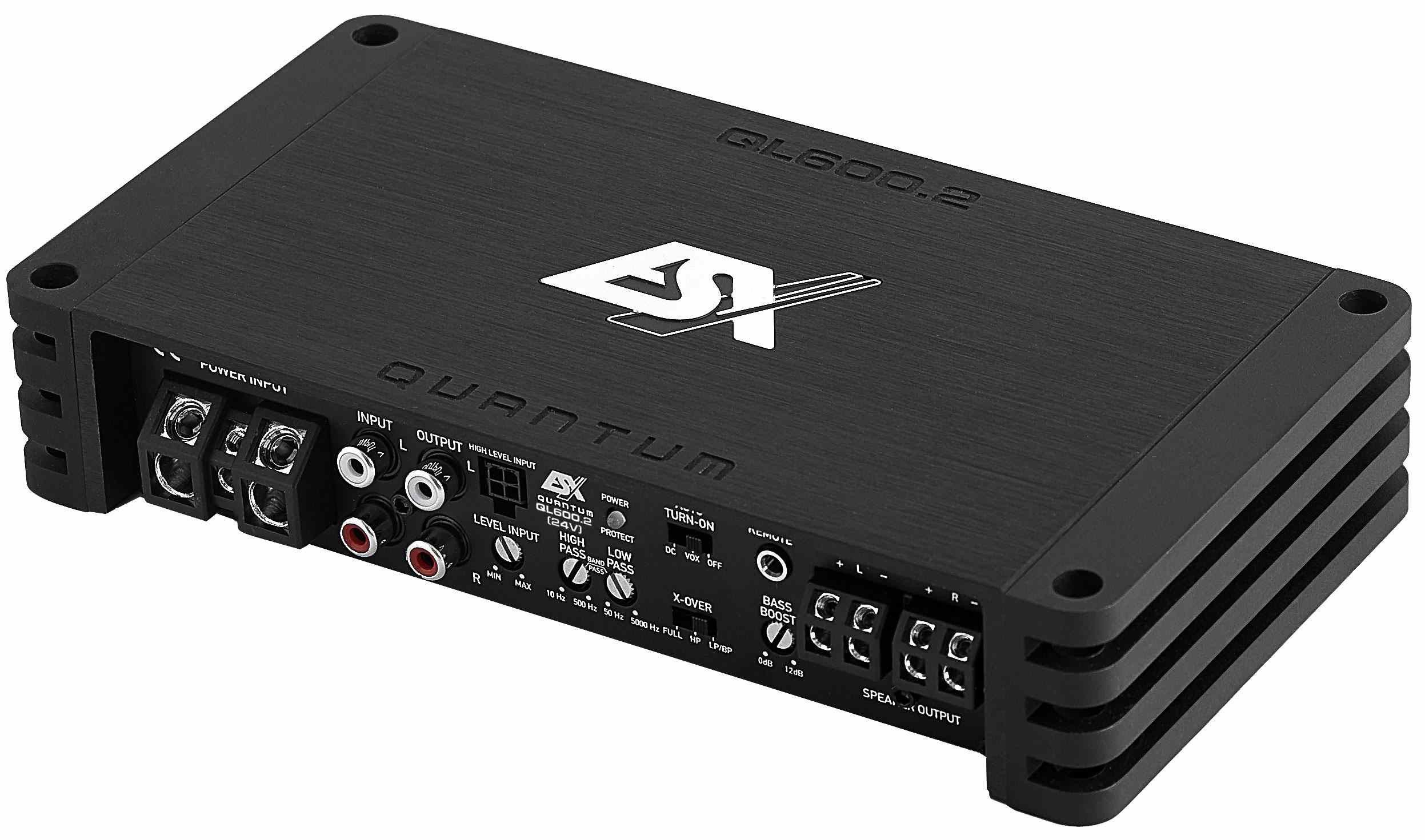 ESX QL600.2-24V LKW 2-Kanal Verstärker brückbar 24 Volt ClassD Digital Endverstärker (Anzahl Kanäle: 2)