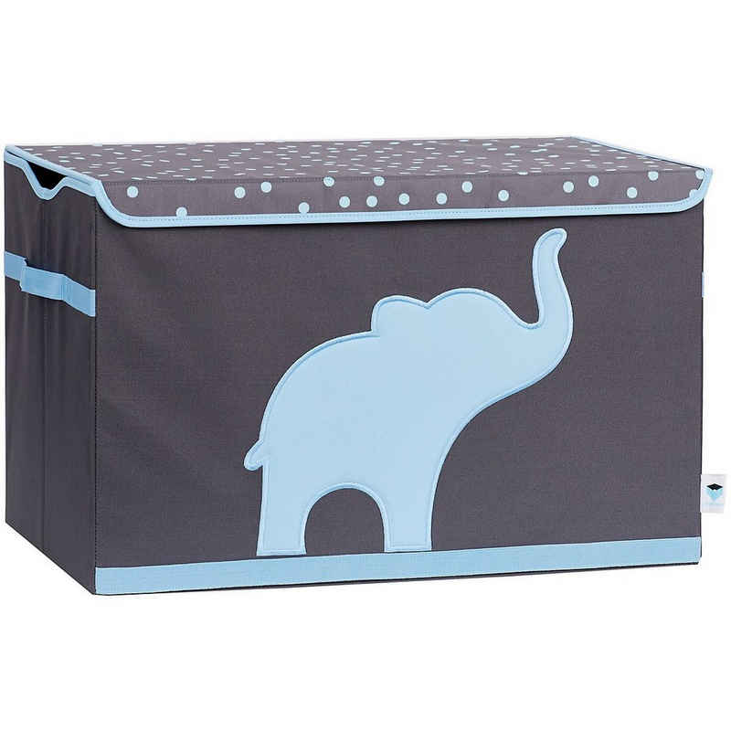 STORE IT! Aufbewahrungsbox Aufbewahrungsbox Spielzeugtruhe Elefant grau/blau
