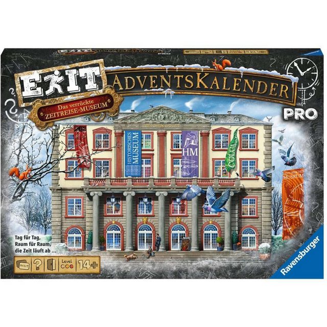 Ravensburger Spiel, EXIT Adventskalender Pro - Das verrückte Zeitreisenmuseum