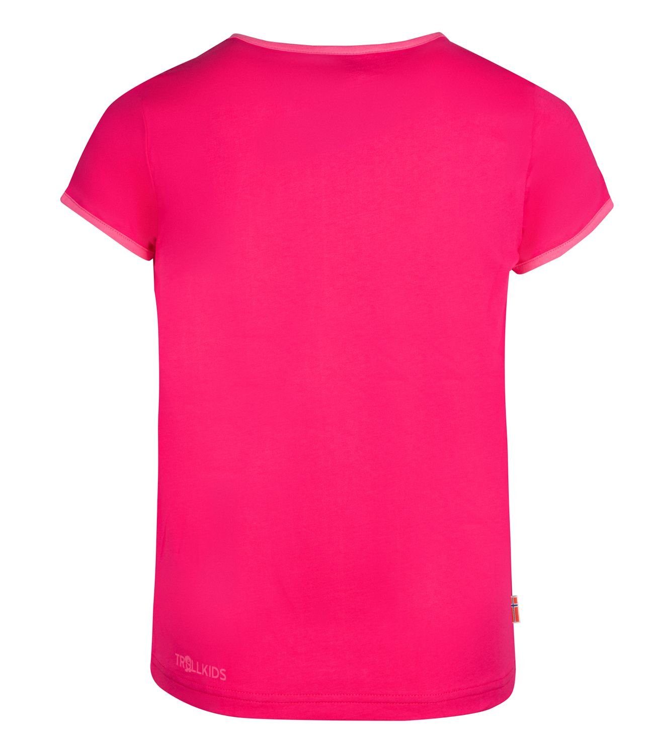 TROLLKIDS T-Shirt Kroksand aus 100% Bio-Baumwolle Magenta/Hellrosa